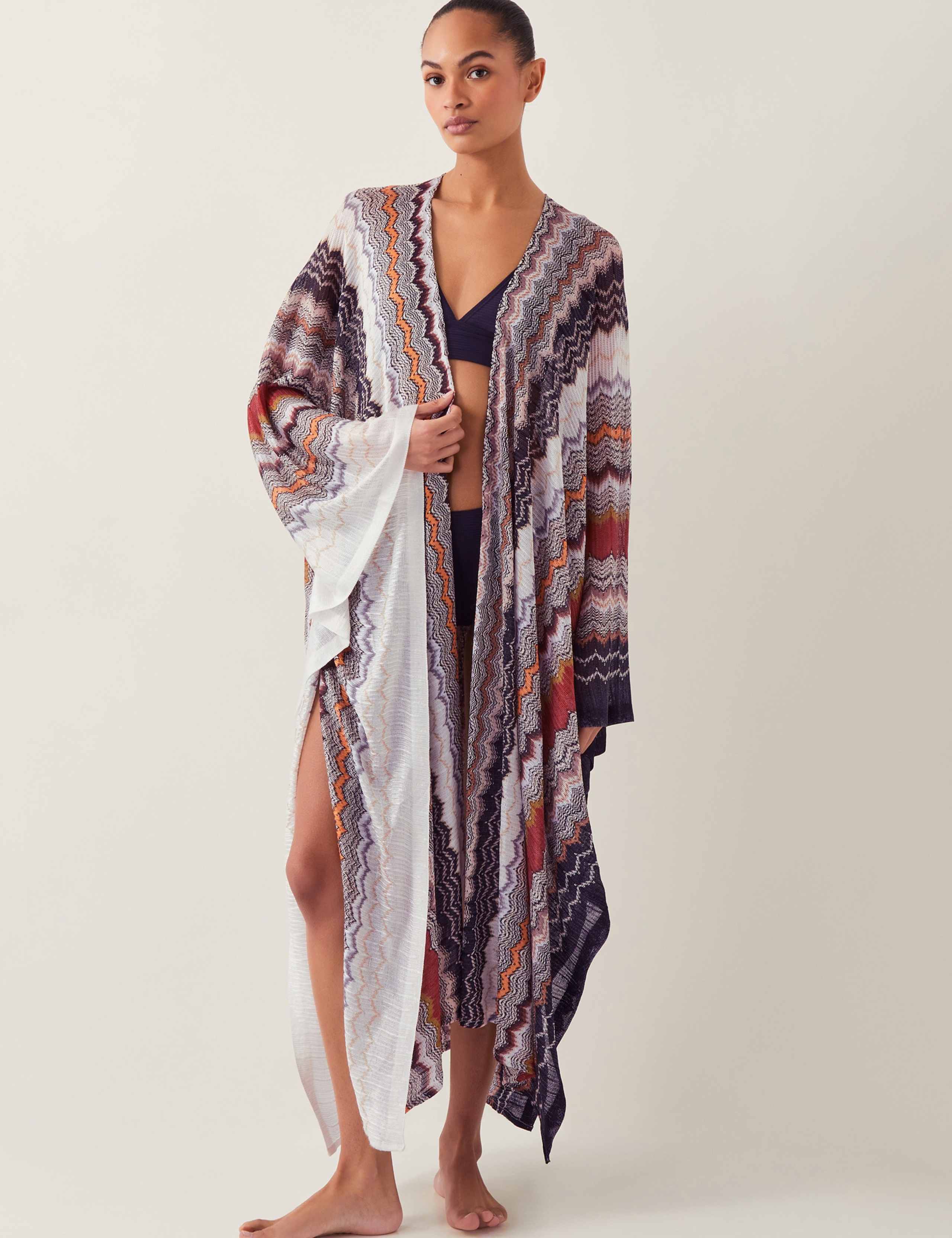 Ava Zig Zag Midi Beach Cover Up 1 of 5