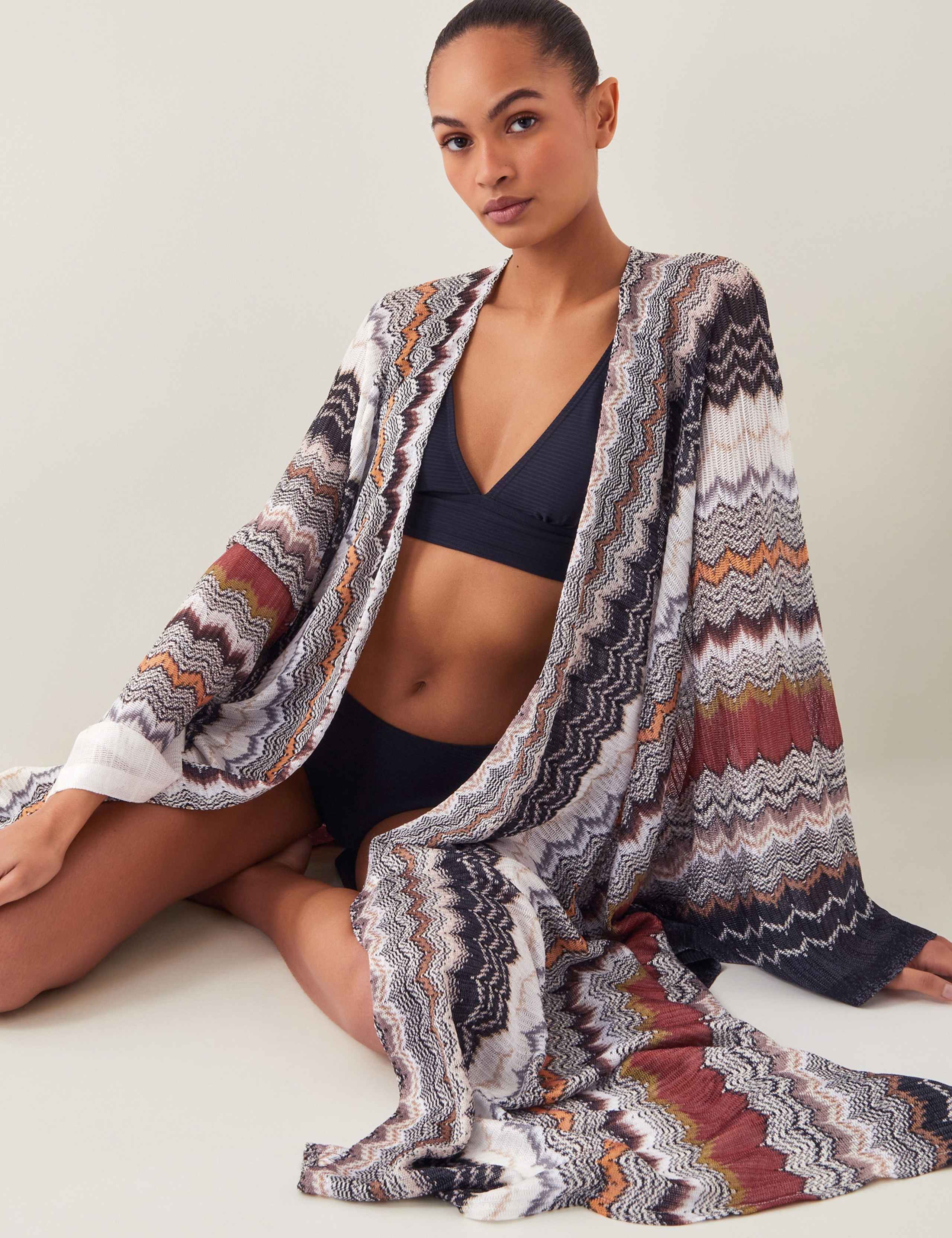 Ava Zig Zag Midi Beach Cover Up 4 of 5