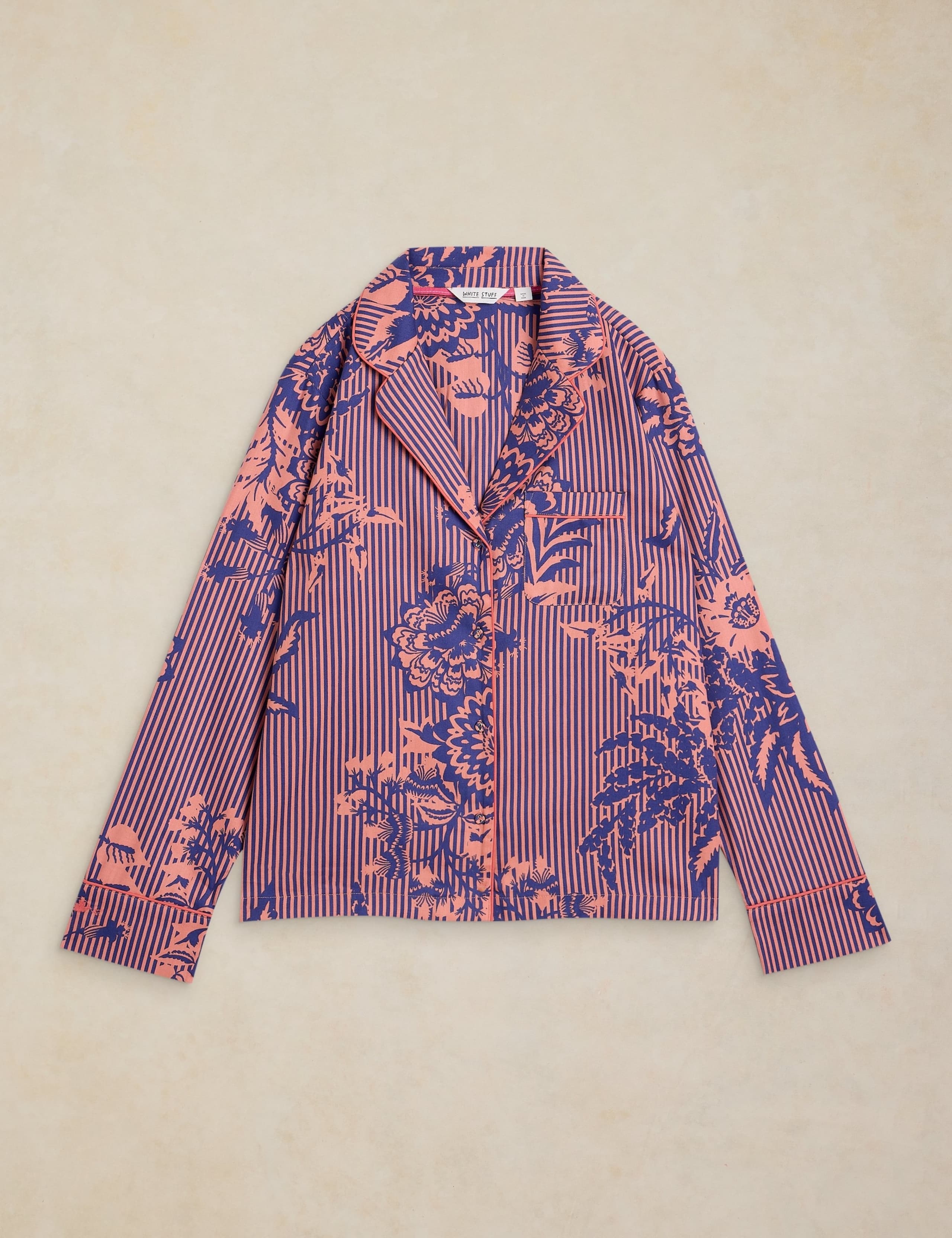 Cotton Rich Printed Pyjama Top 2 of 6