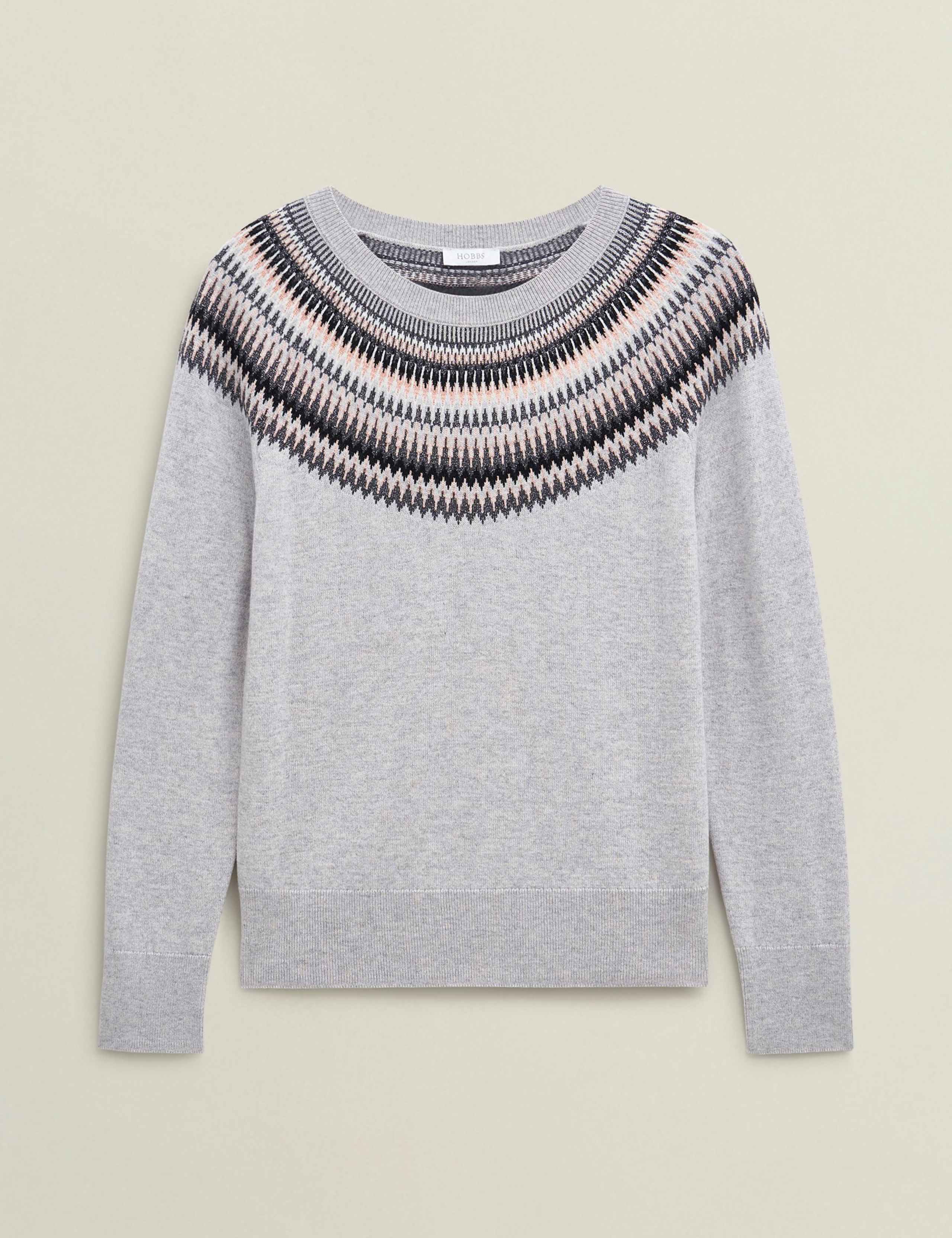 Merino Wool Blend Sparkly Slash Neck Jumper 2 of 5