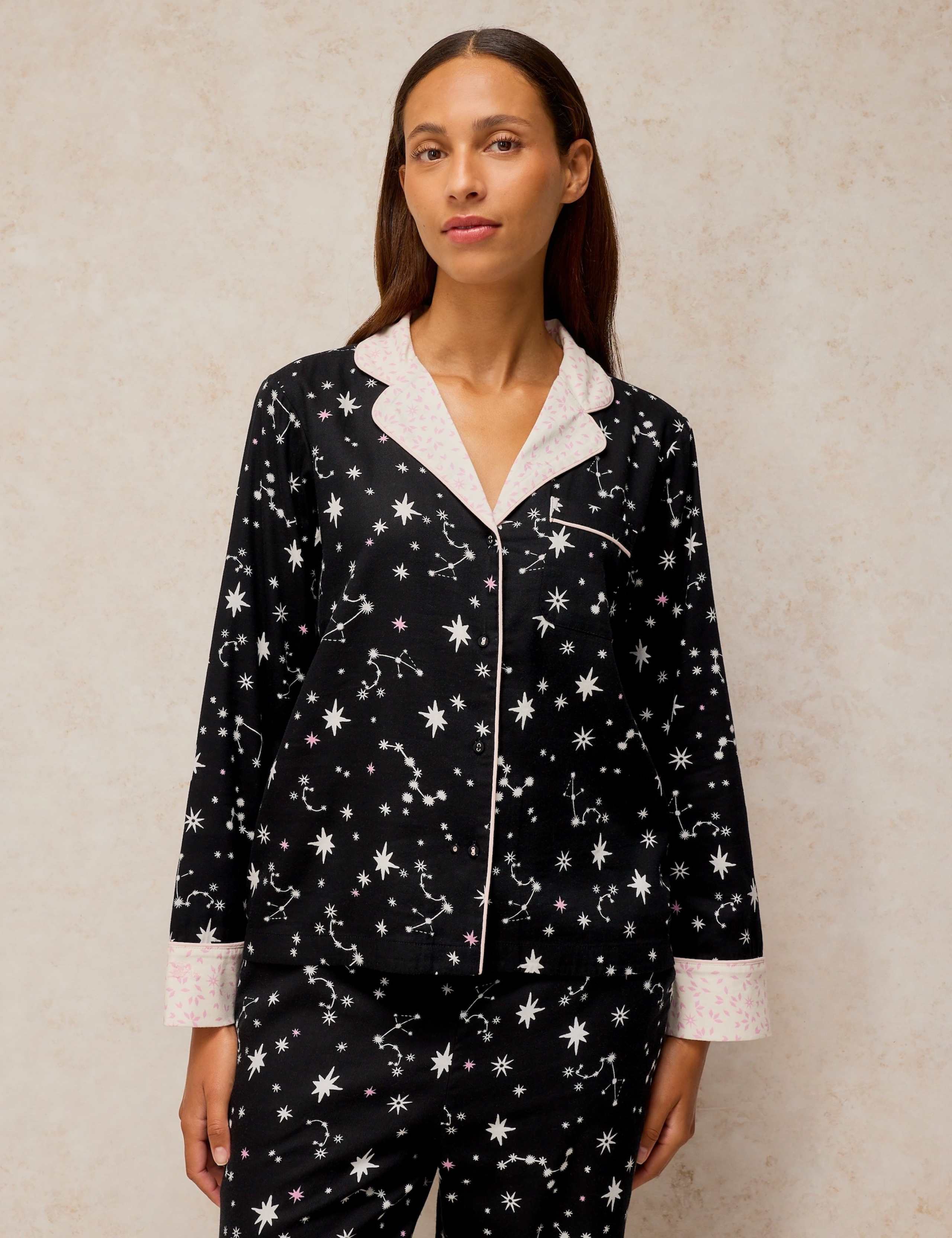 Cotton Rich Printed Pyjama Top 3 of 6