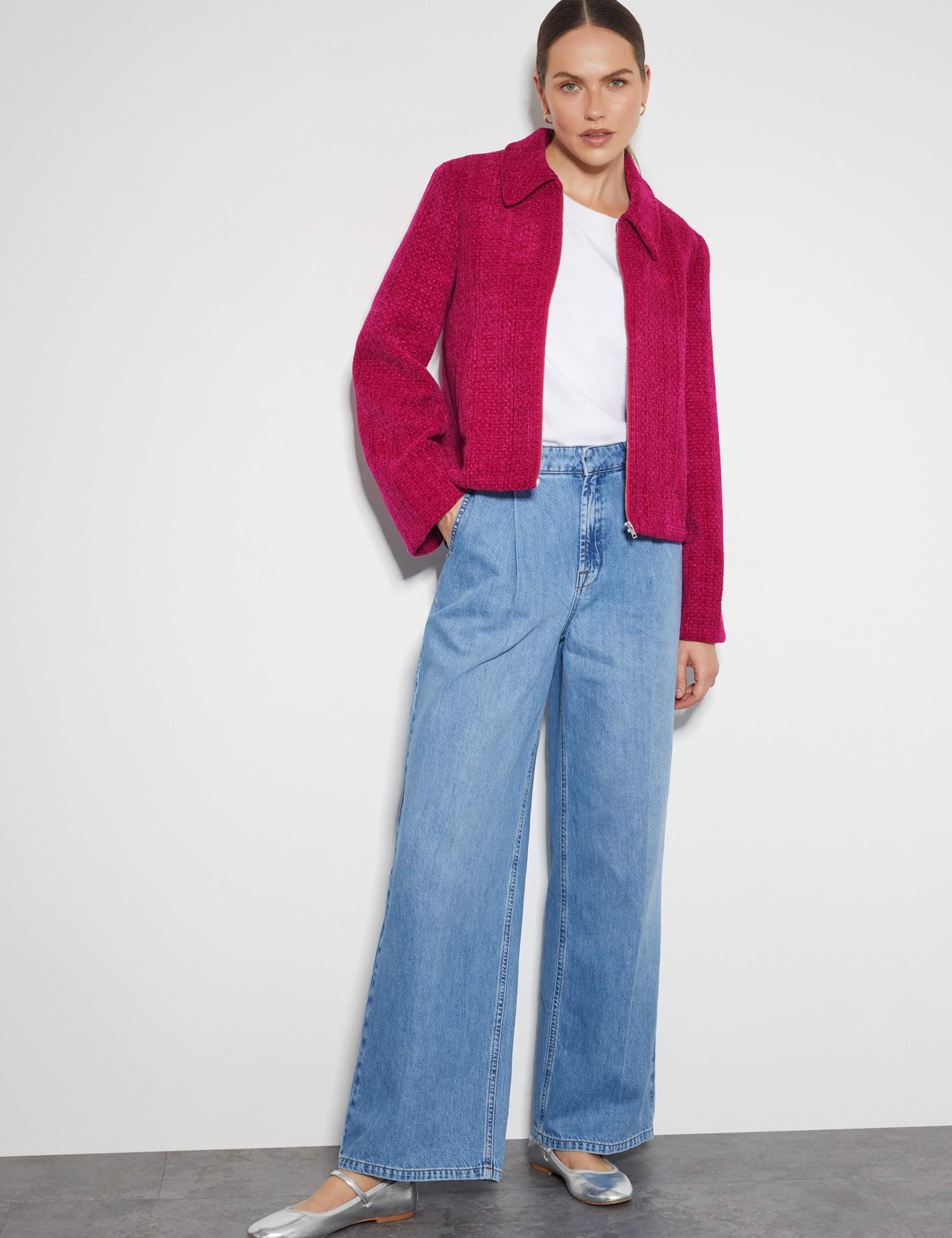 Textured Collared Utility Jacket 3 of 5