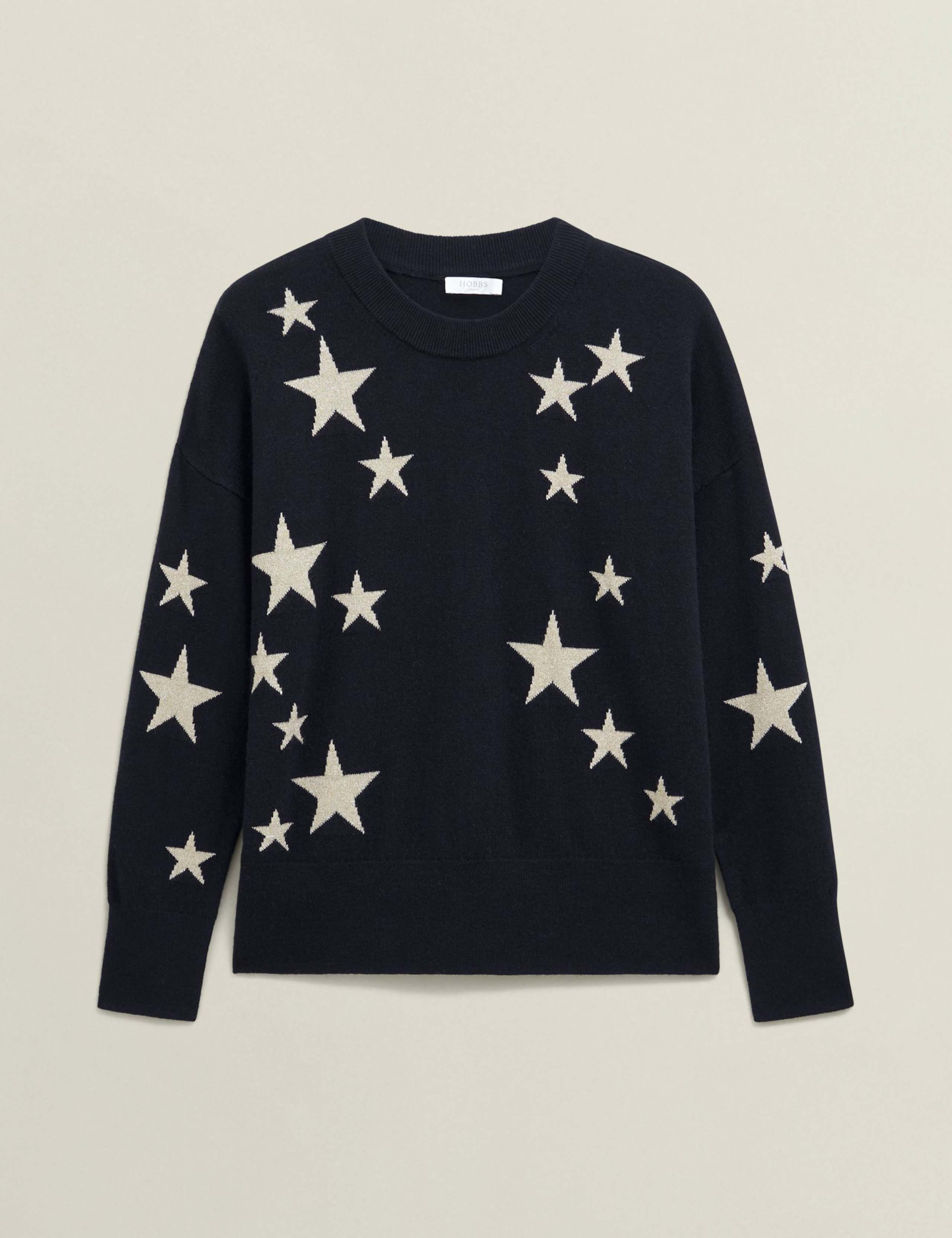 Merino Wool Blend Star Jumper 2 of 6