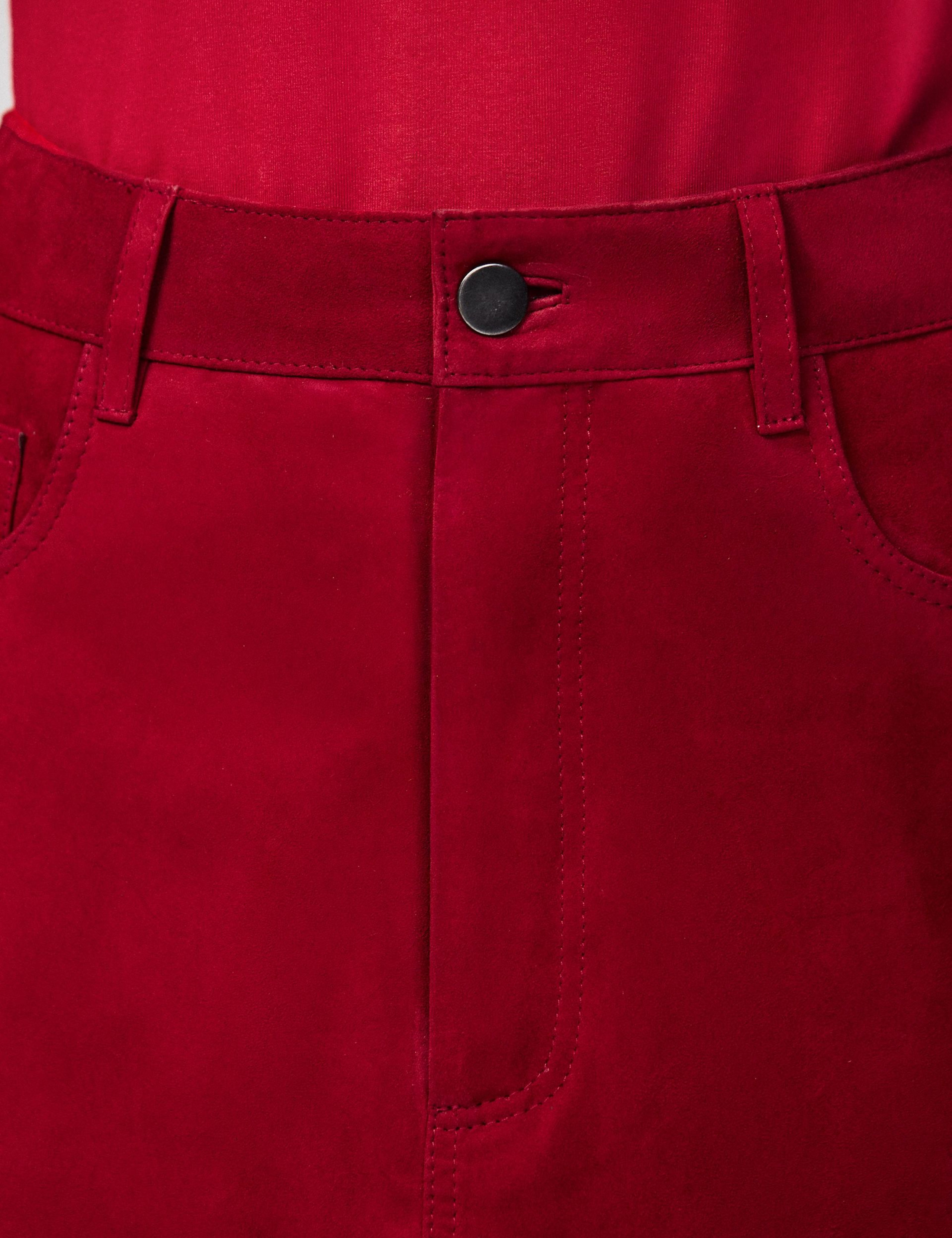 Suede Mini A-Line Skirt 5 of 5