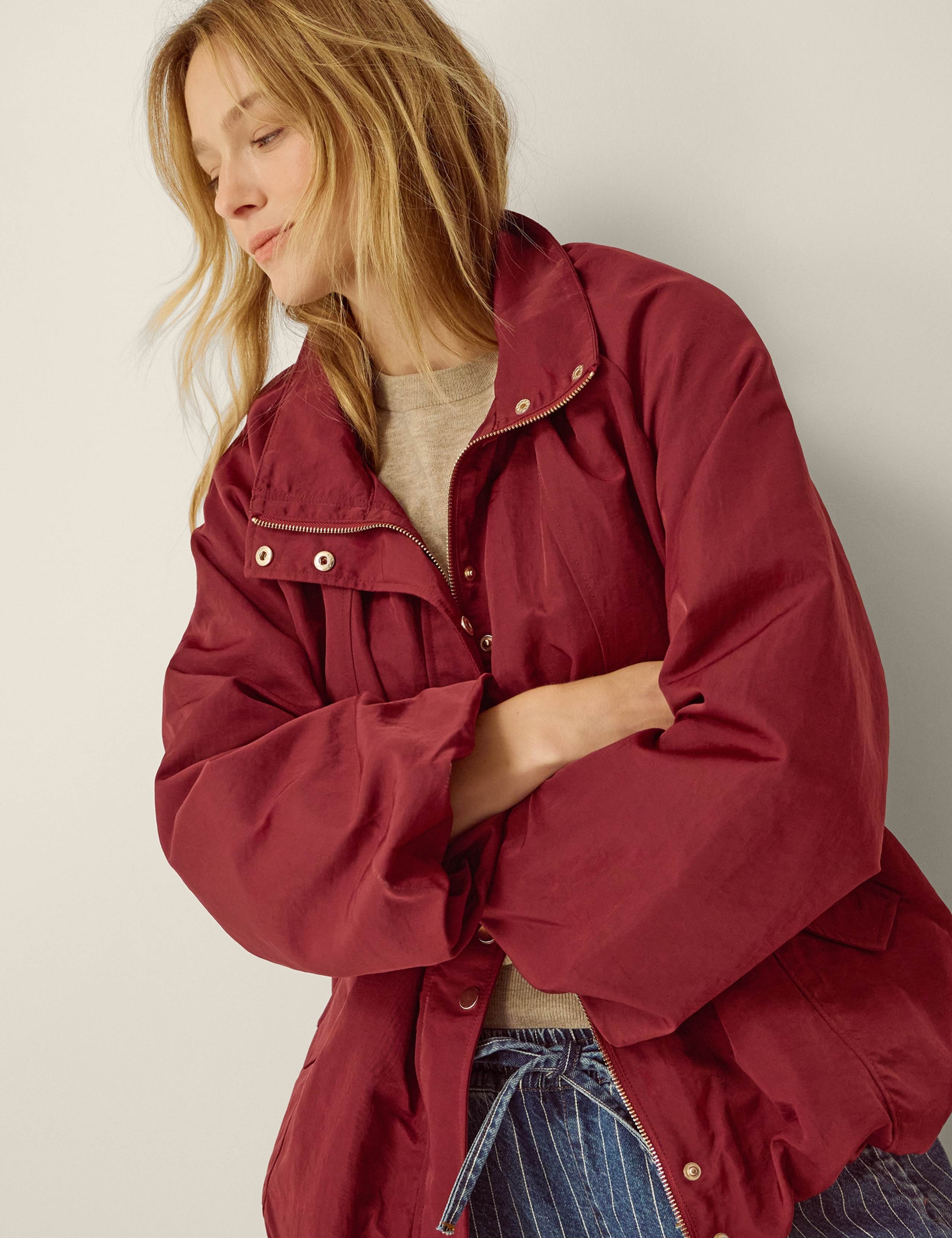 Funnel Neck Rain Jacket 1 of 7