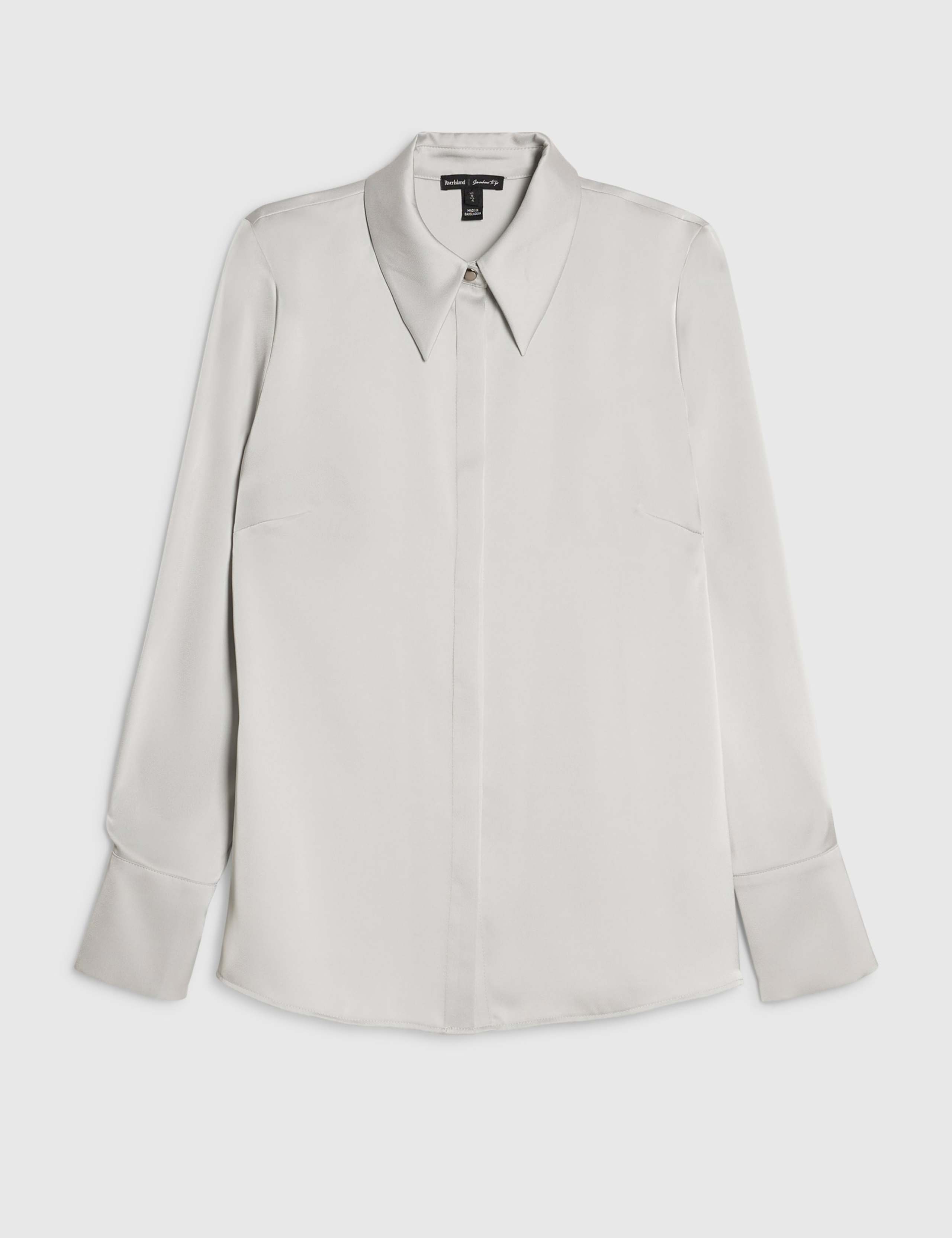 Satin Collared Fitted Shirt 4 of 6