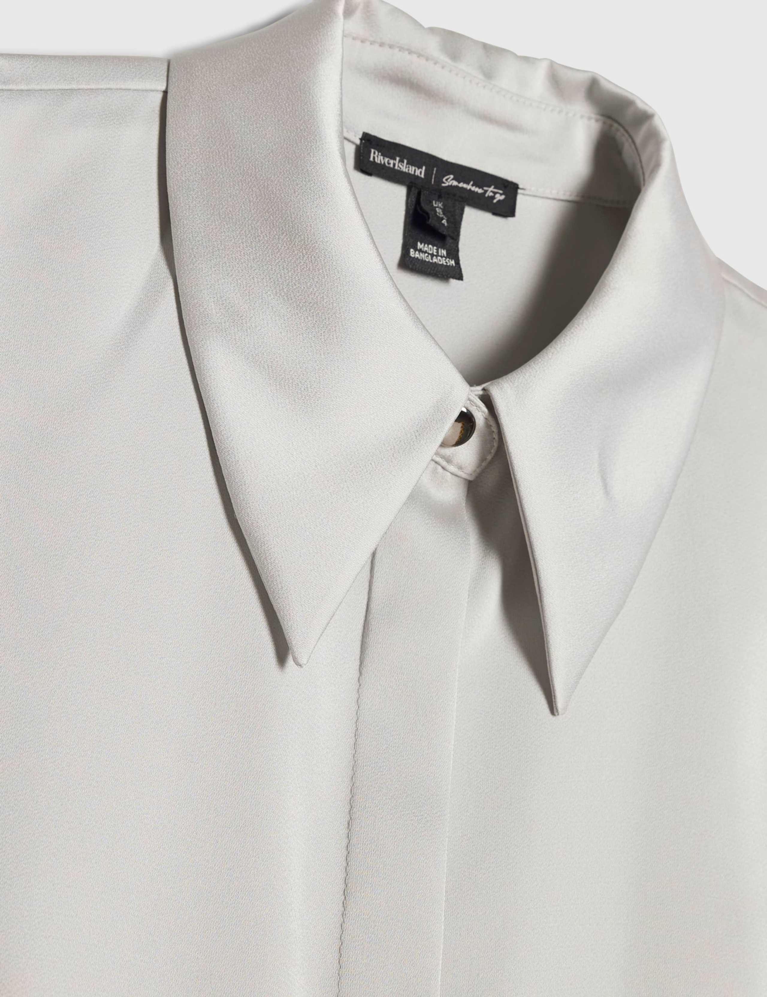 Satin Collared Fitted Shirt 5 of 6