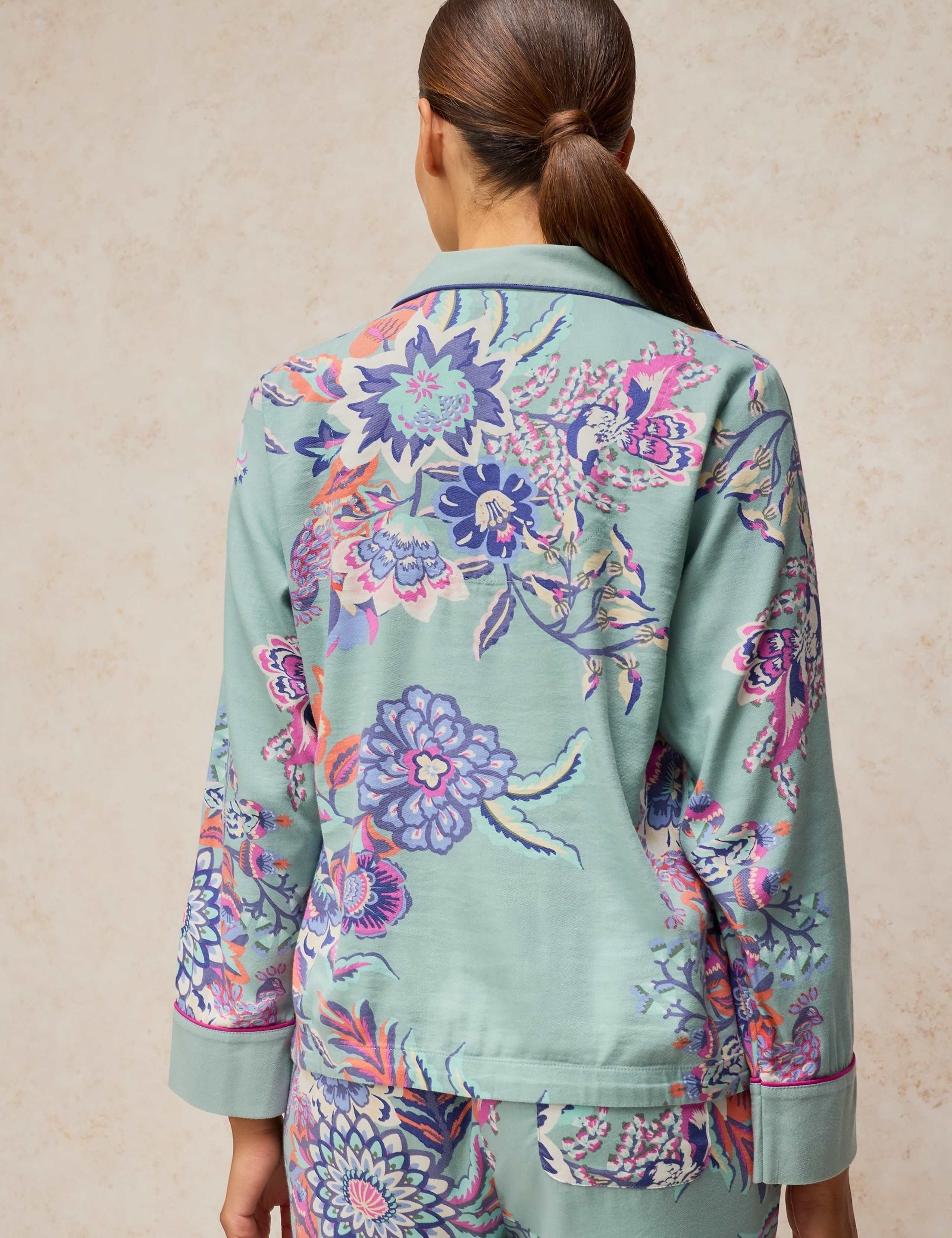 Cotton Rich Printed Pyjama Top 4 of 6