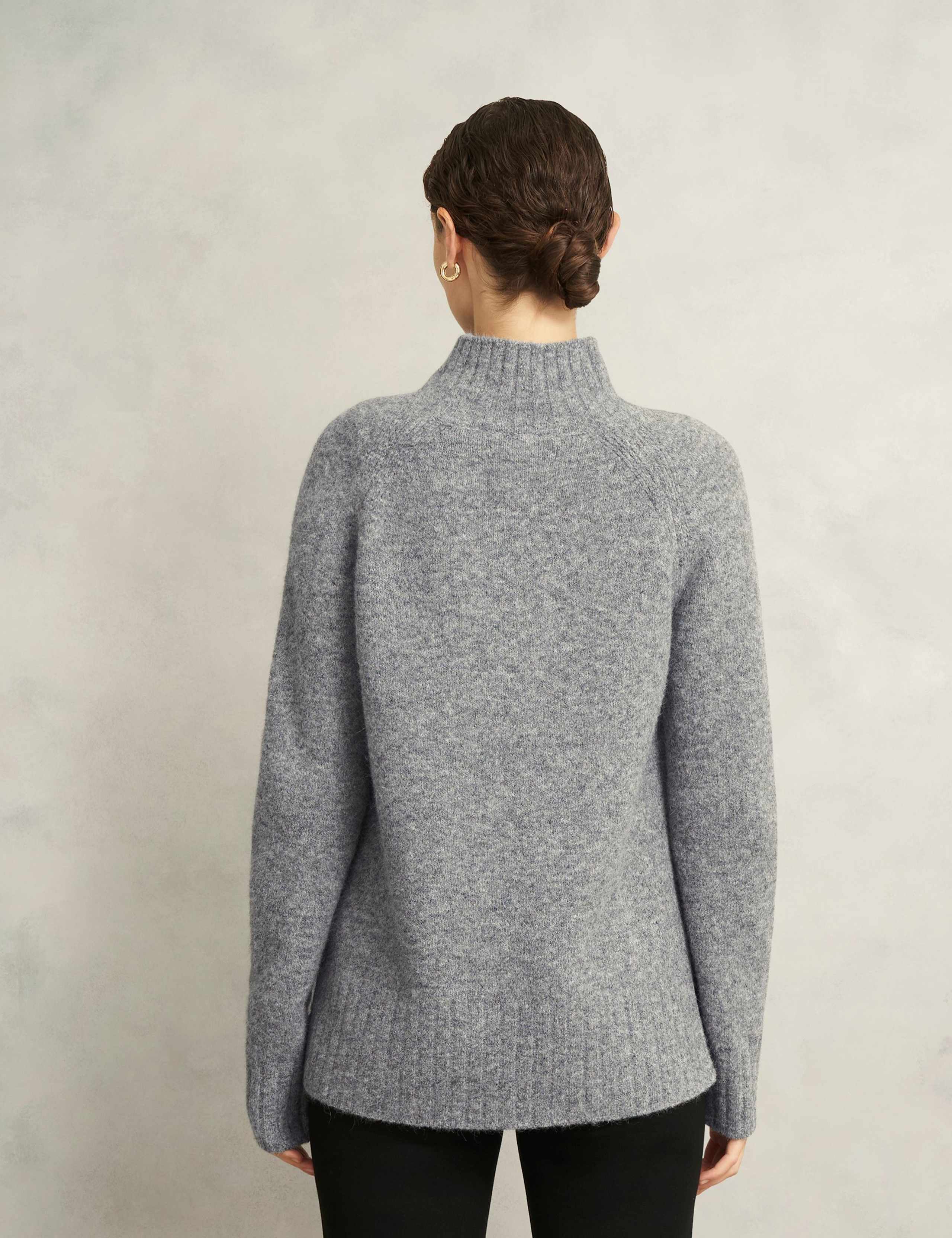 Funnel Neck Jumper With Wool 4 of 5
