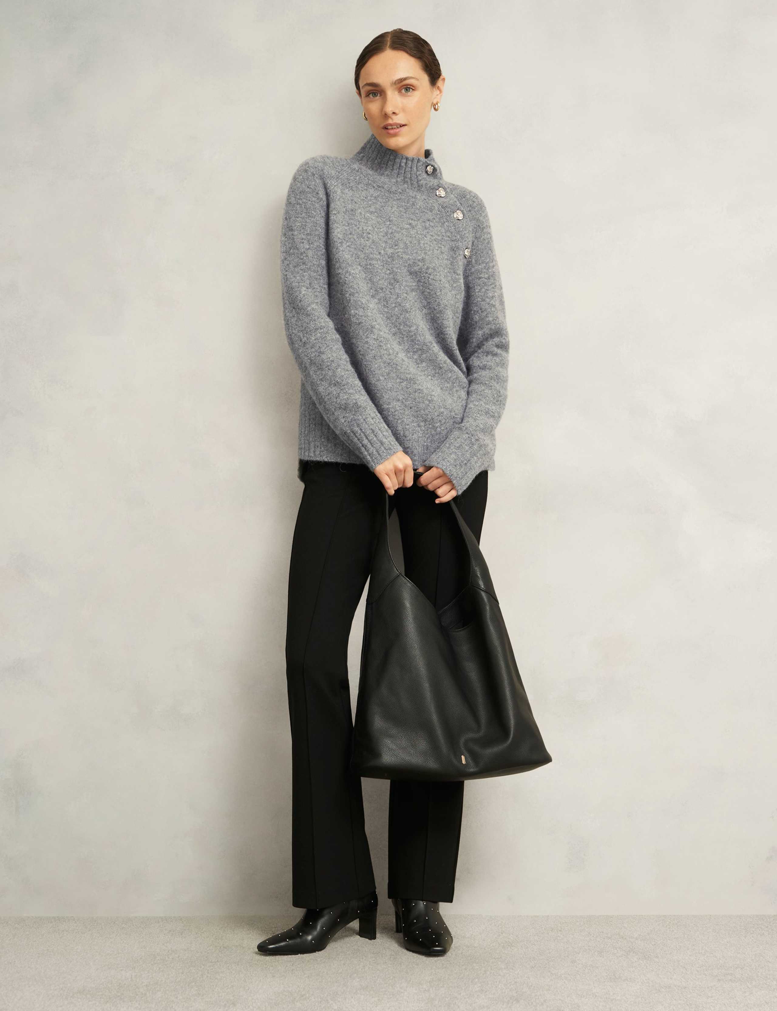 Funnel Neck Jumper With Wool 5 of 5