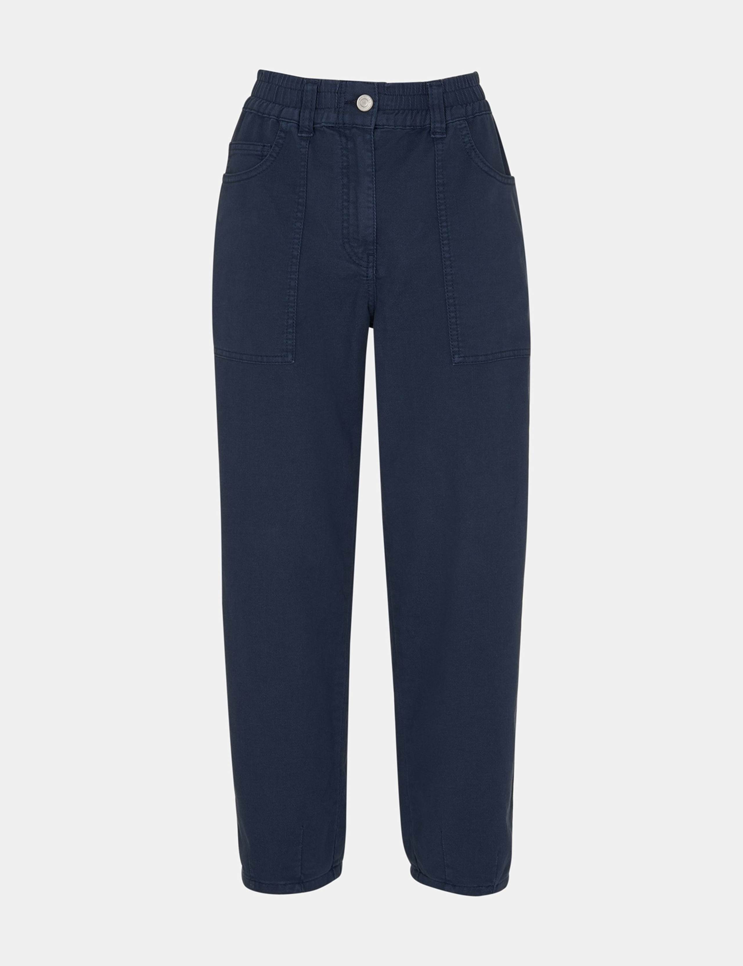 Cotton Rich Straight Leg Trousers 2 of 4