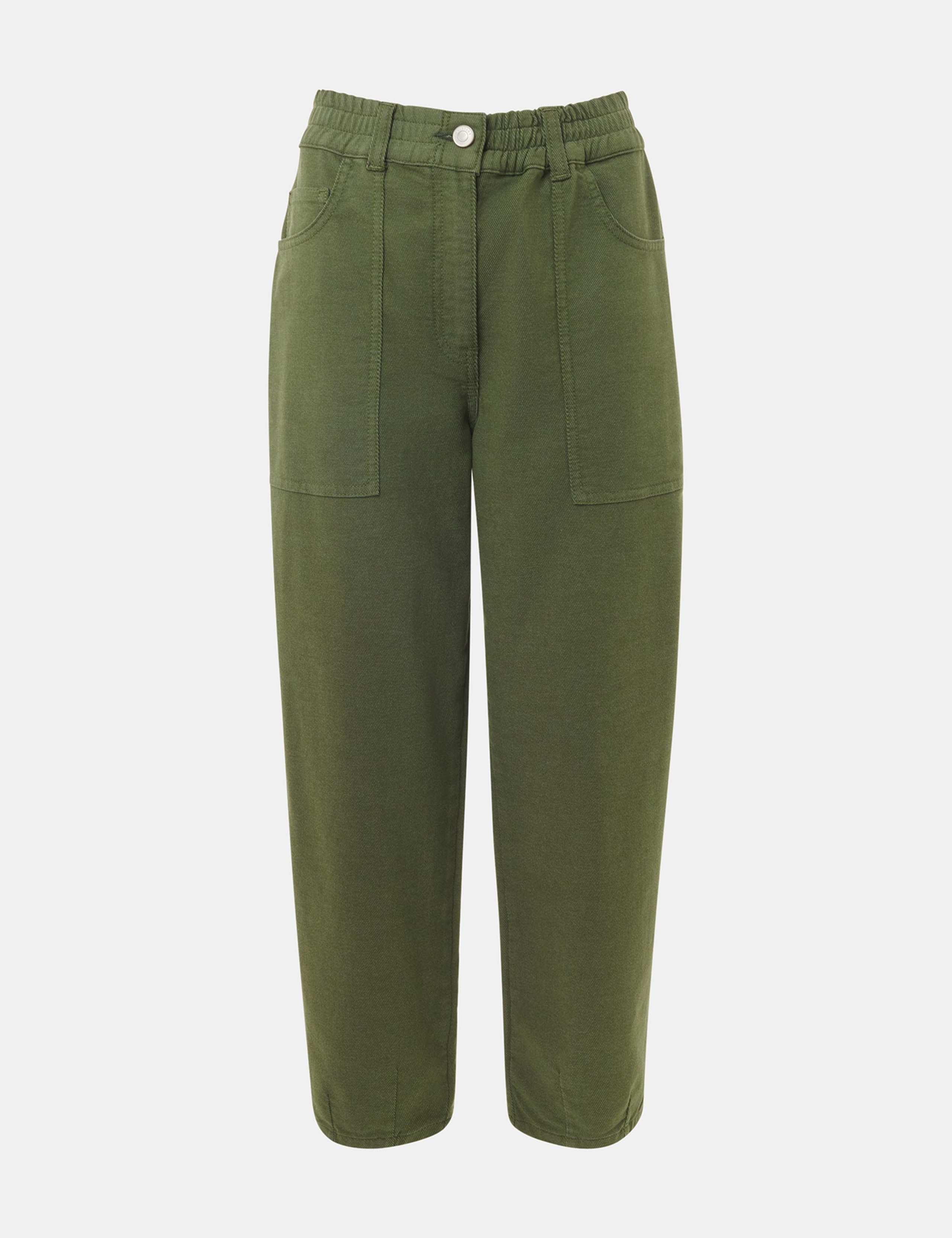 Cotton Rich Straight Leg Trousers 2 of 4