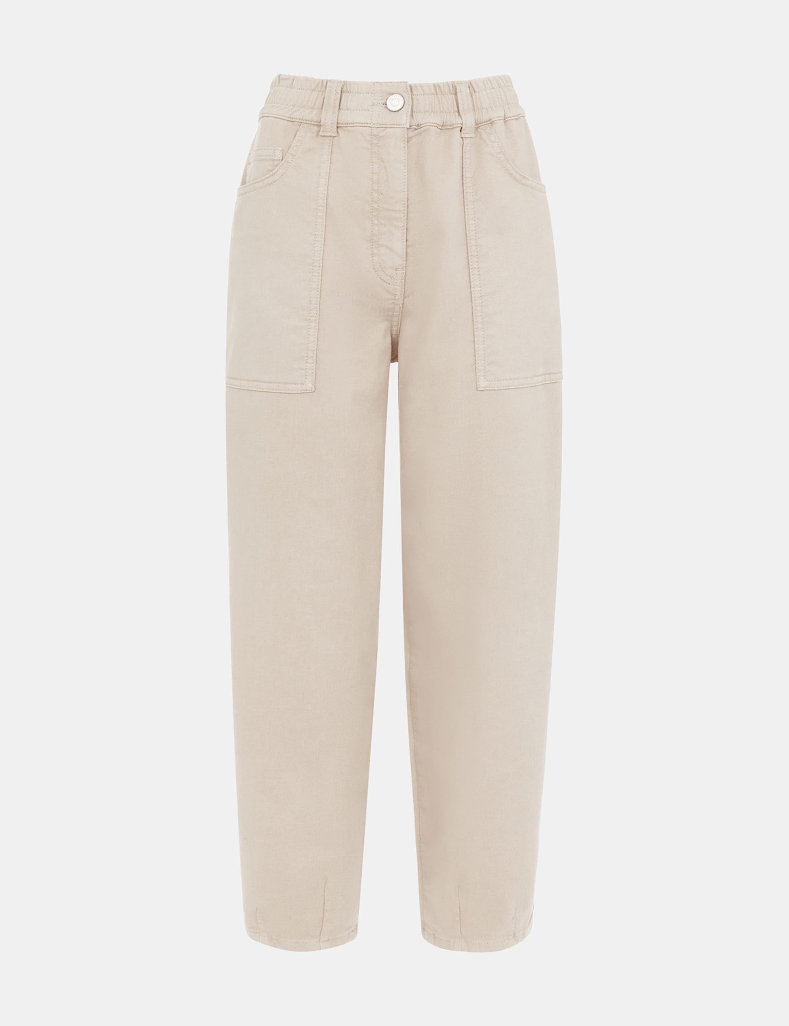 Cotton Rich Straight Leg Trousers 2 of 4