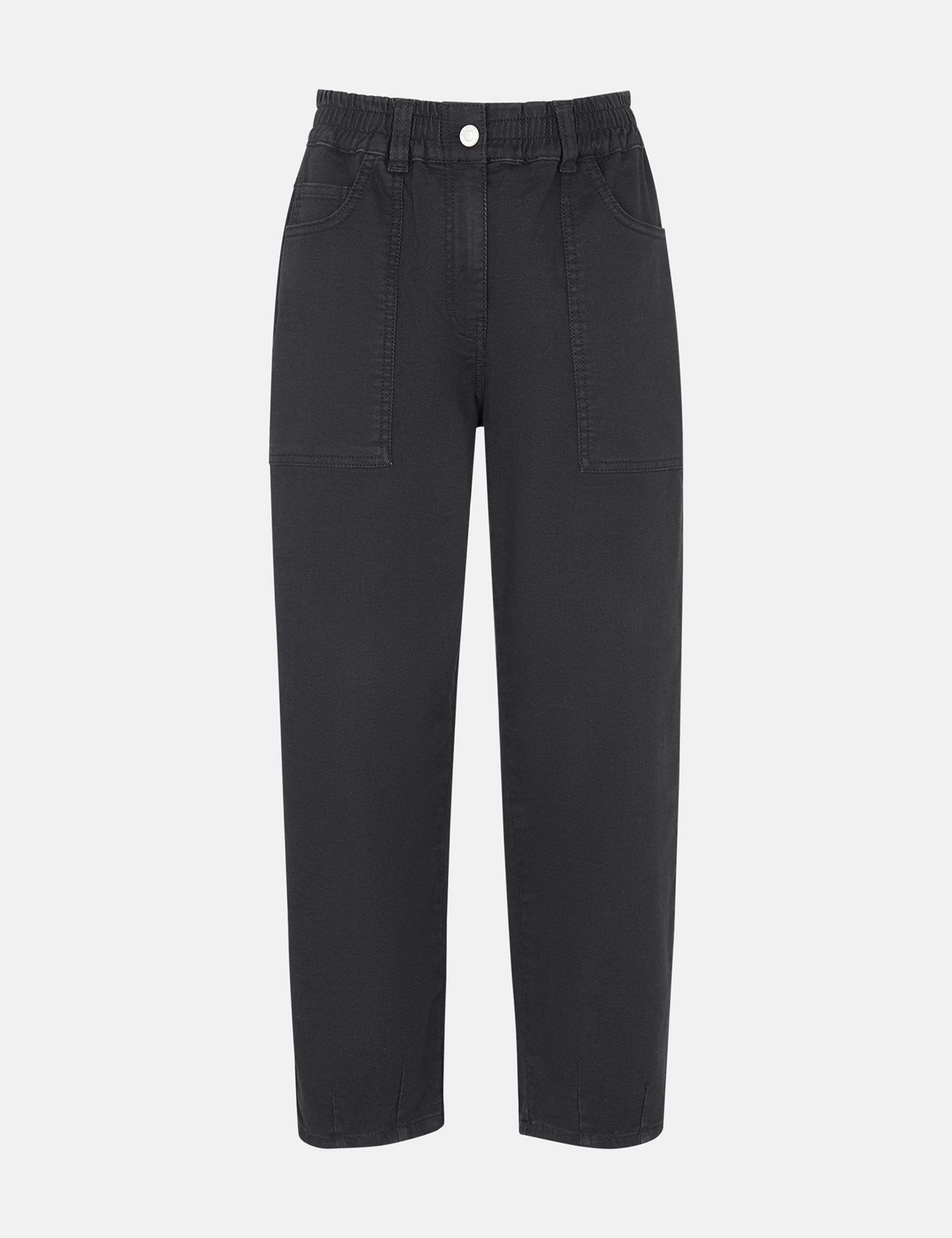 Cotton Rich Straight Leg Trousers 2 of 4
