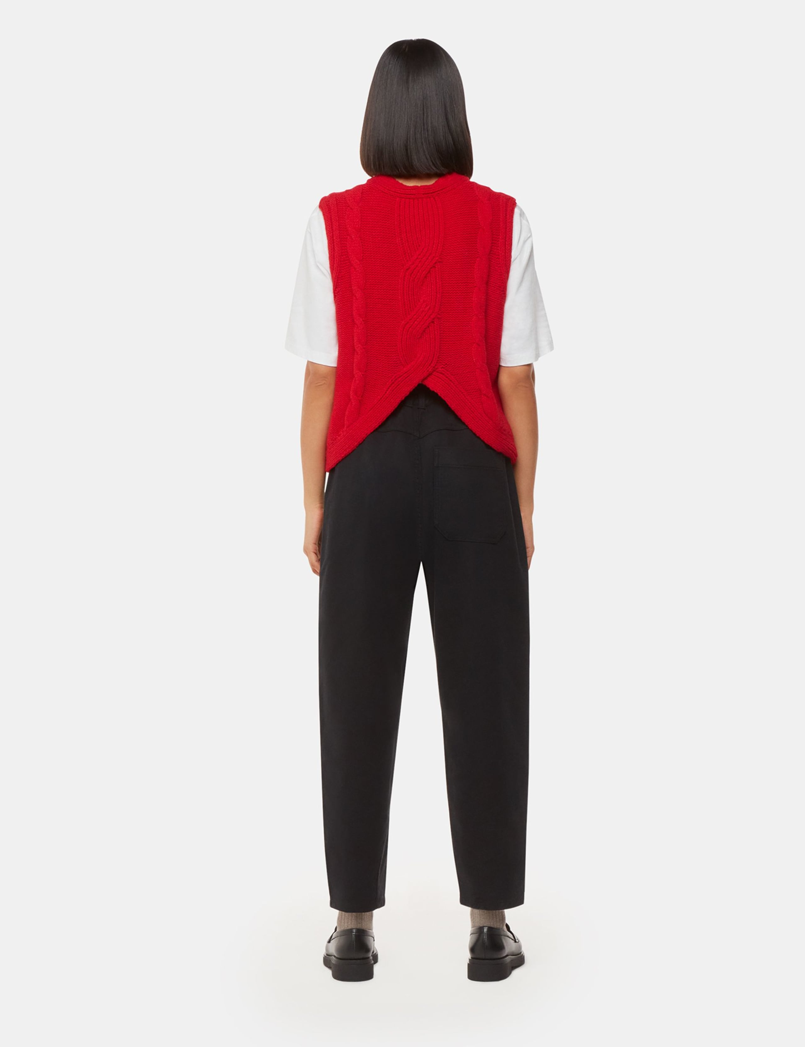 Cotton Rich Straight Leg Trousers 4 of 4