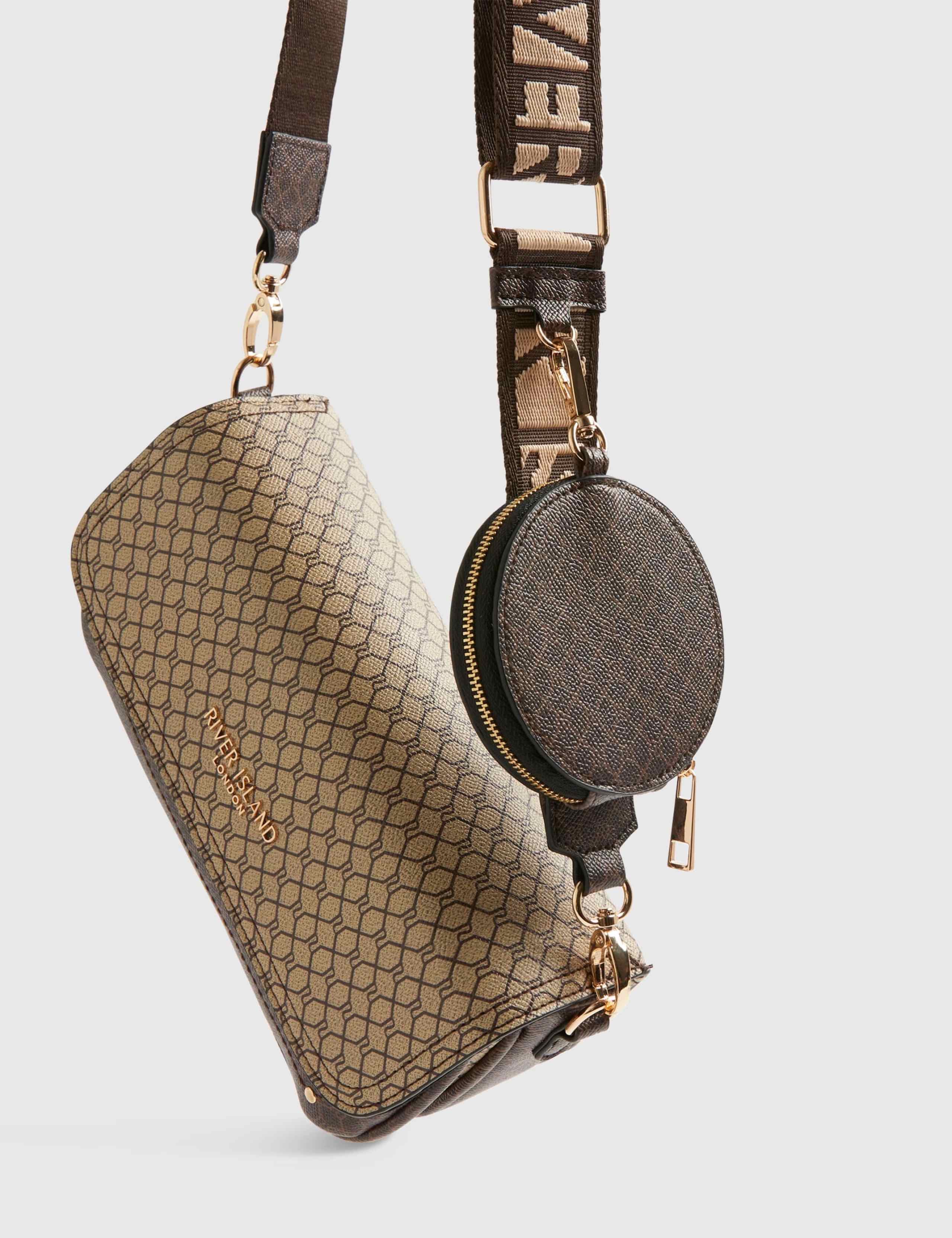 Monogram Print Cross Body Bag 3 of 5