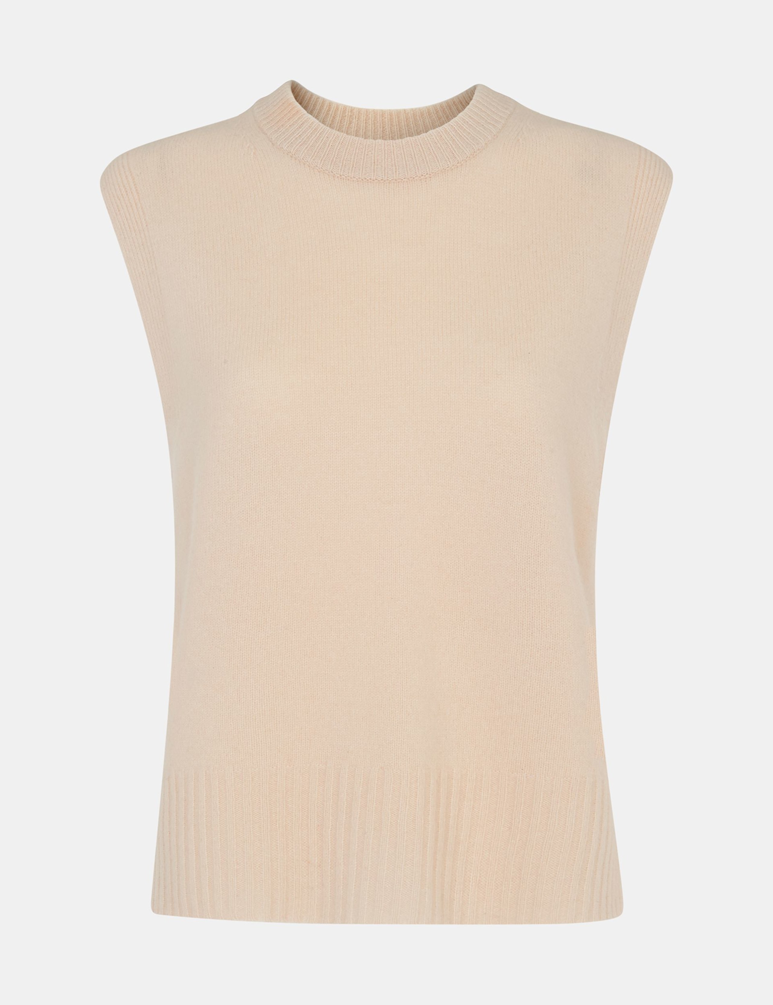 Pure Wool Split Hem Knitted Vest Top 2 of 4