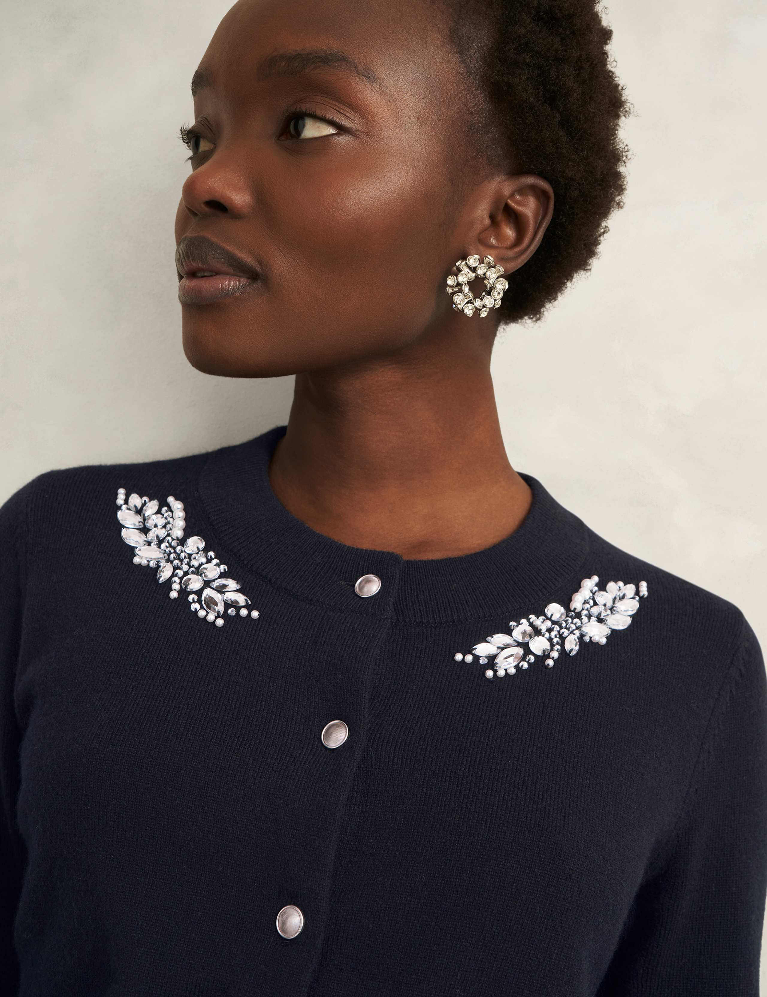 Wool Blend Embellished Cardigan 5 of 5