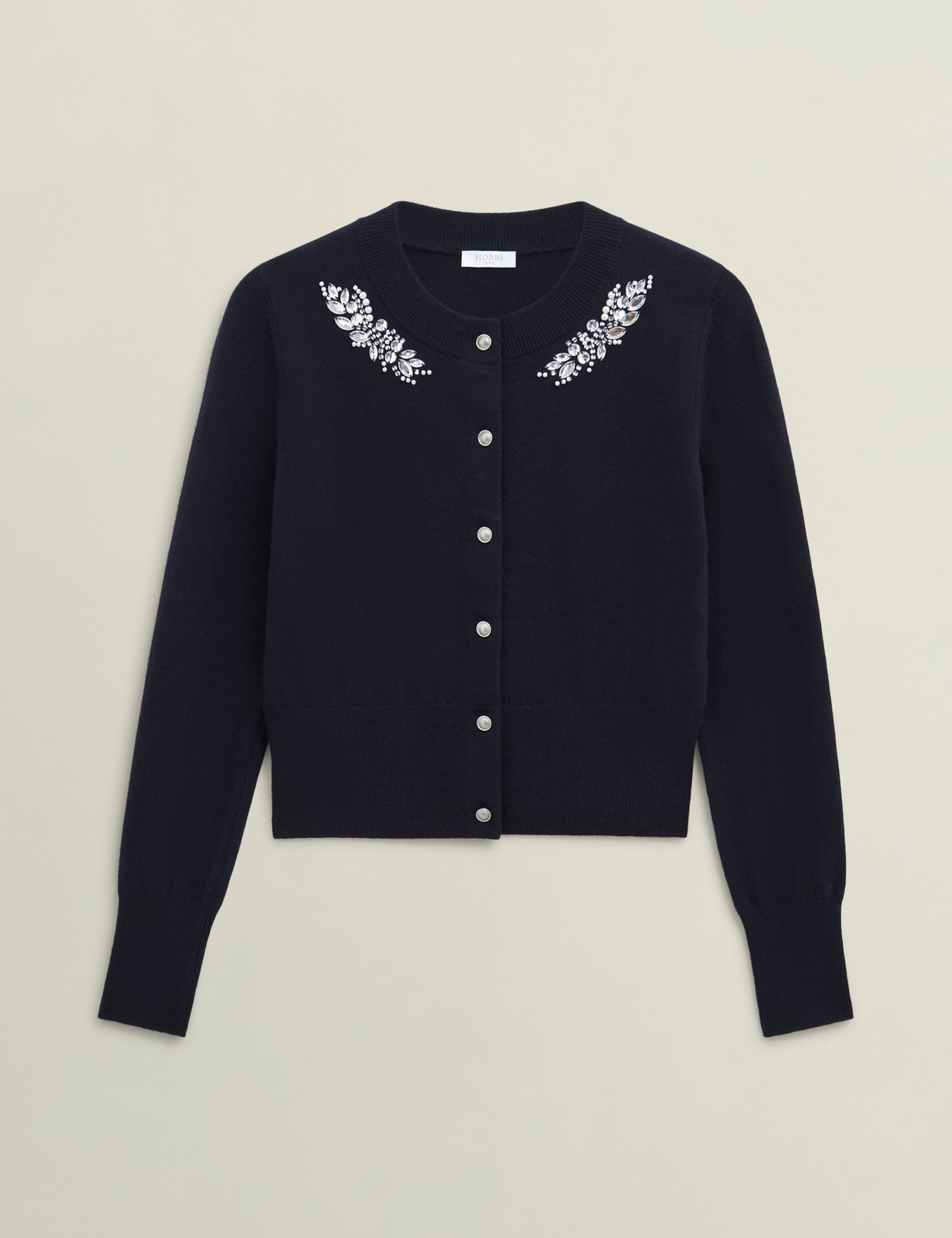 Wool Blend Embellished Cardigan 2 of 5