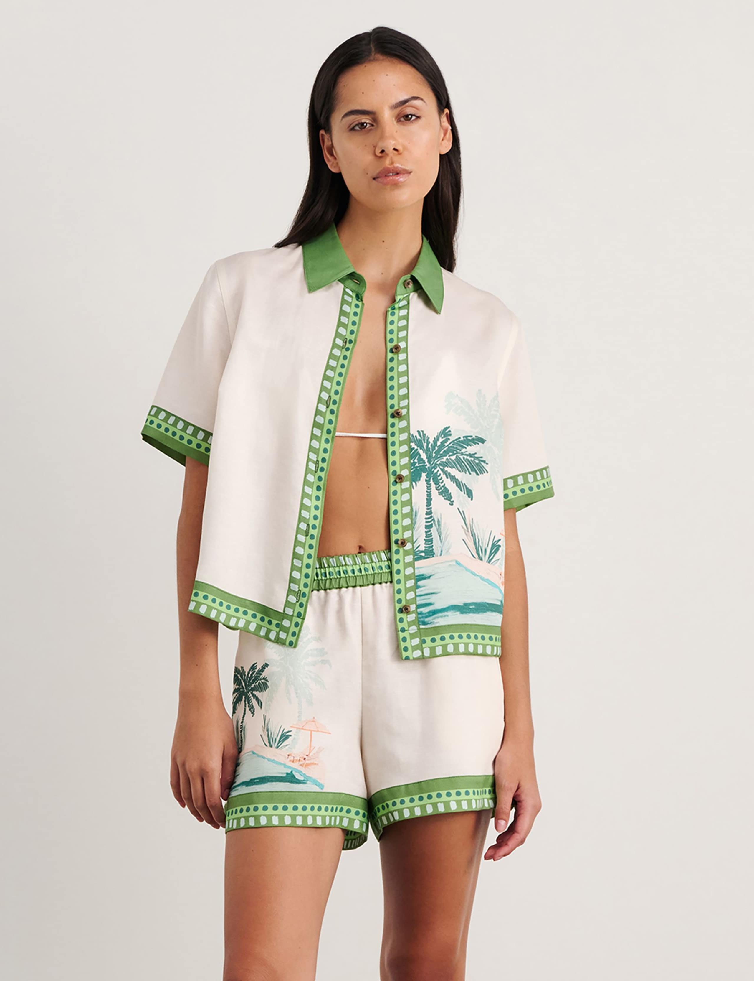 Lyocell Rich Printed Collared Shirt 3 of 7