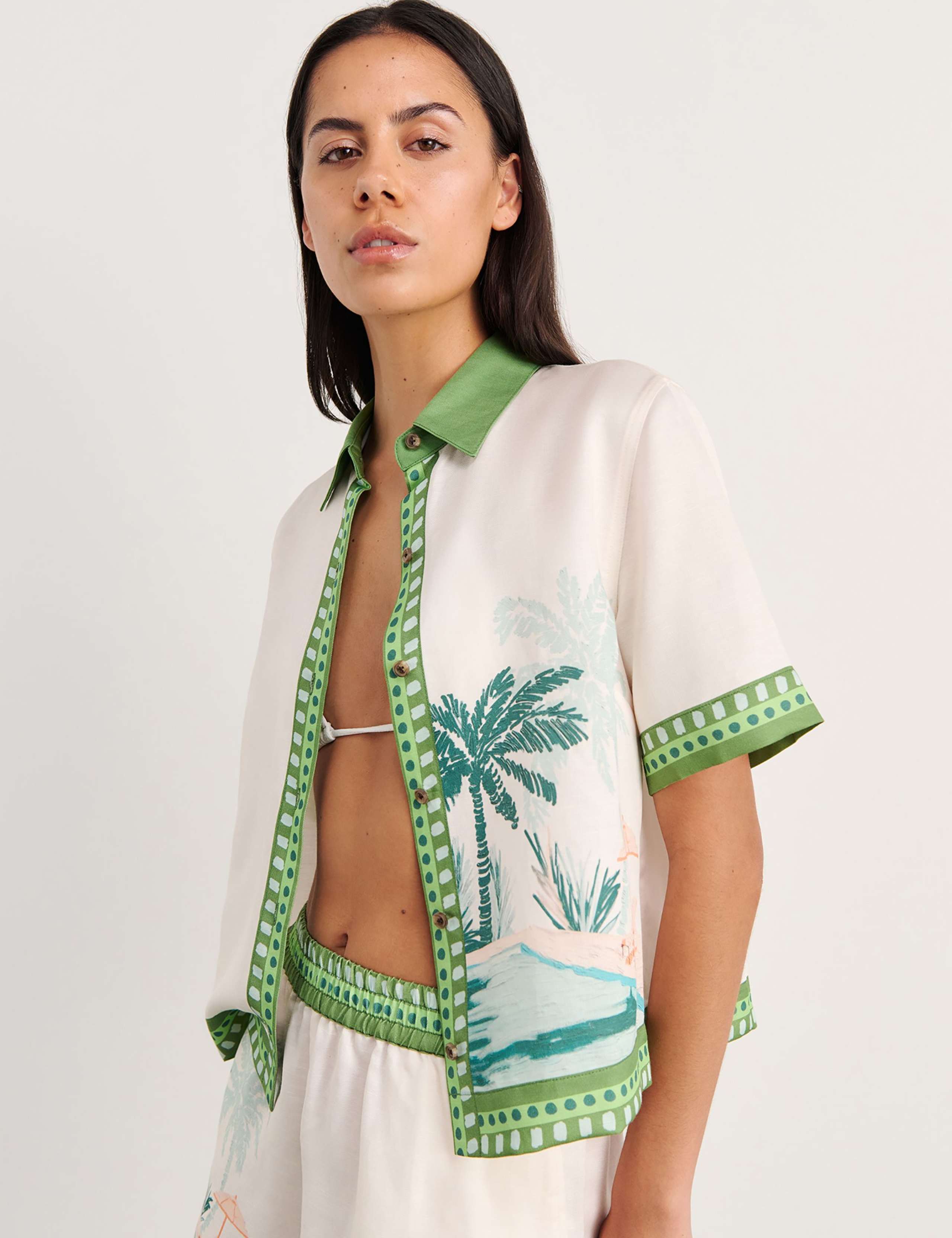 Lyocell Rich Printed Collared Shirt 6 of 7