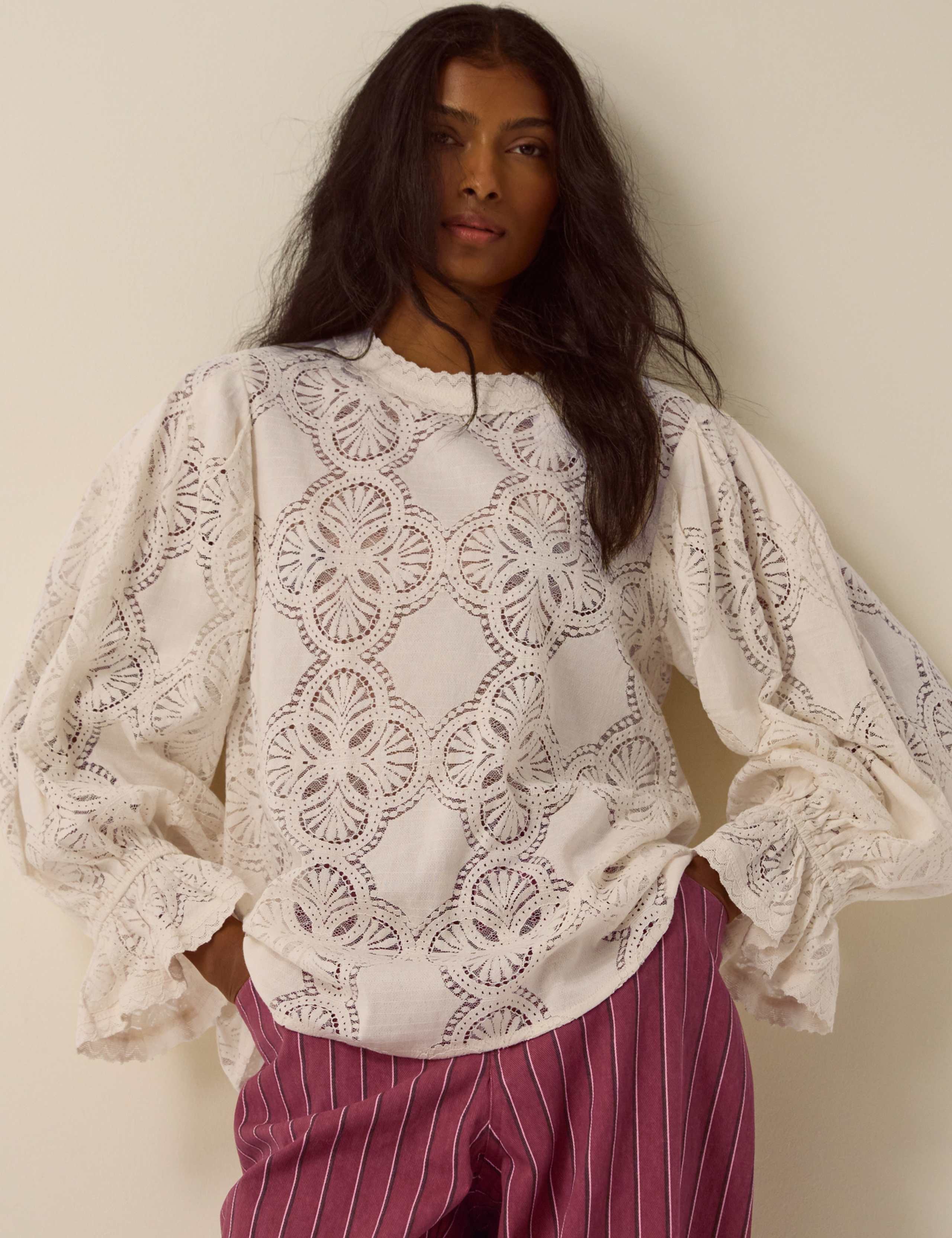 Lace Round Neck Top 2 of 4