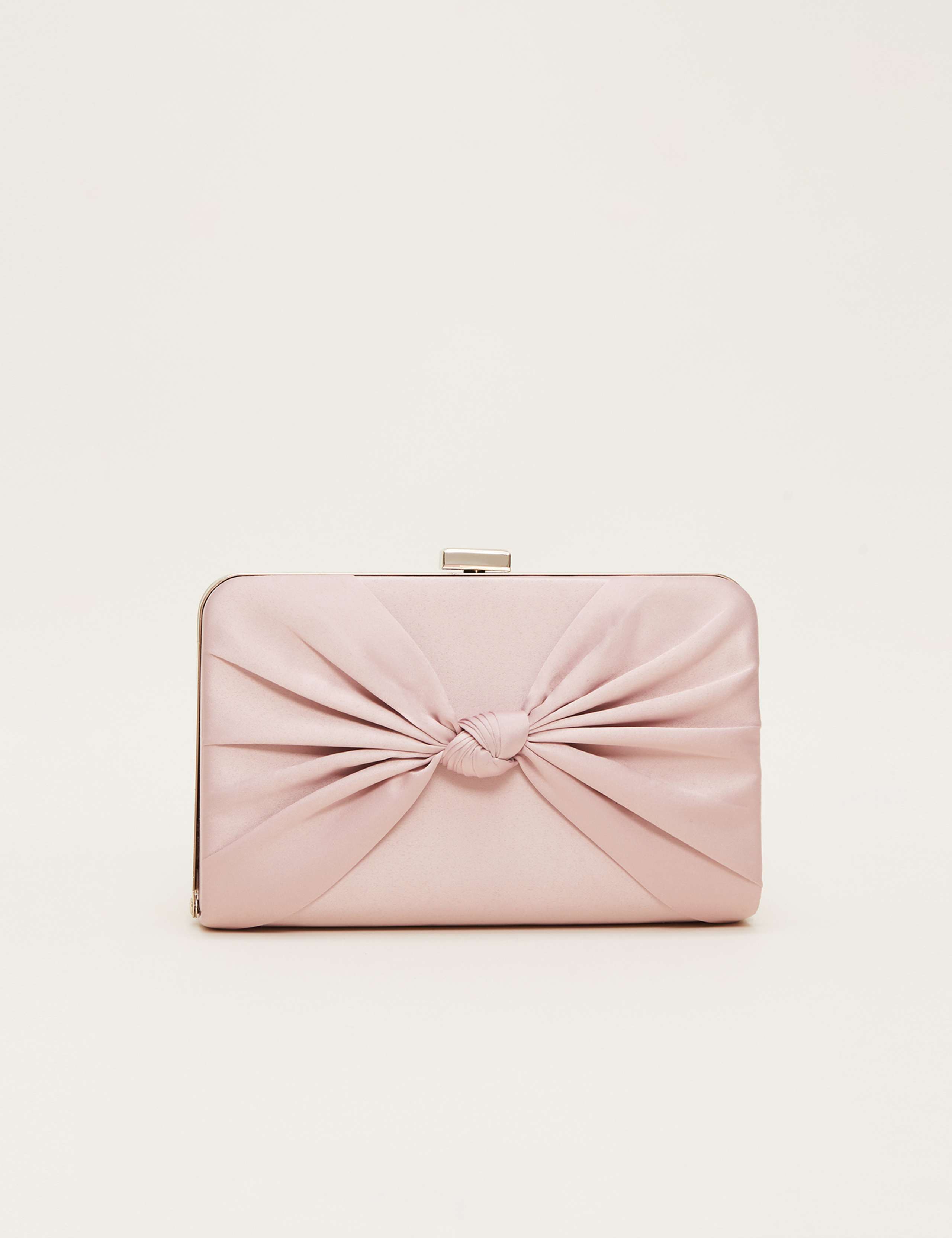 Satin Chain Strap Clutch Bag 2 of 5