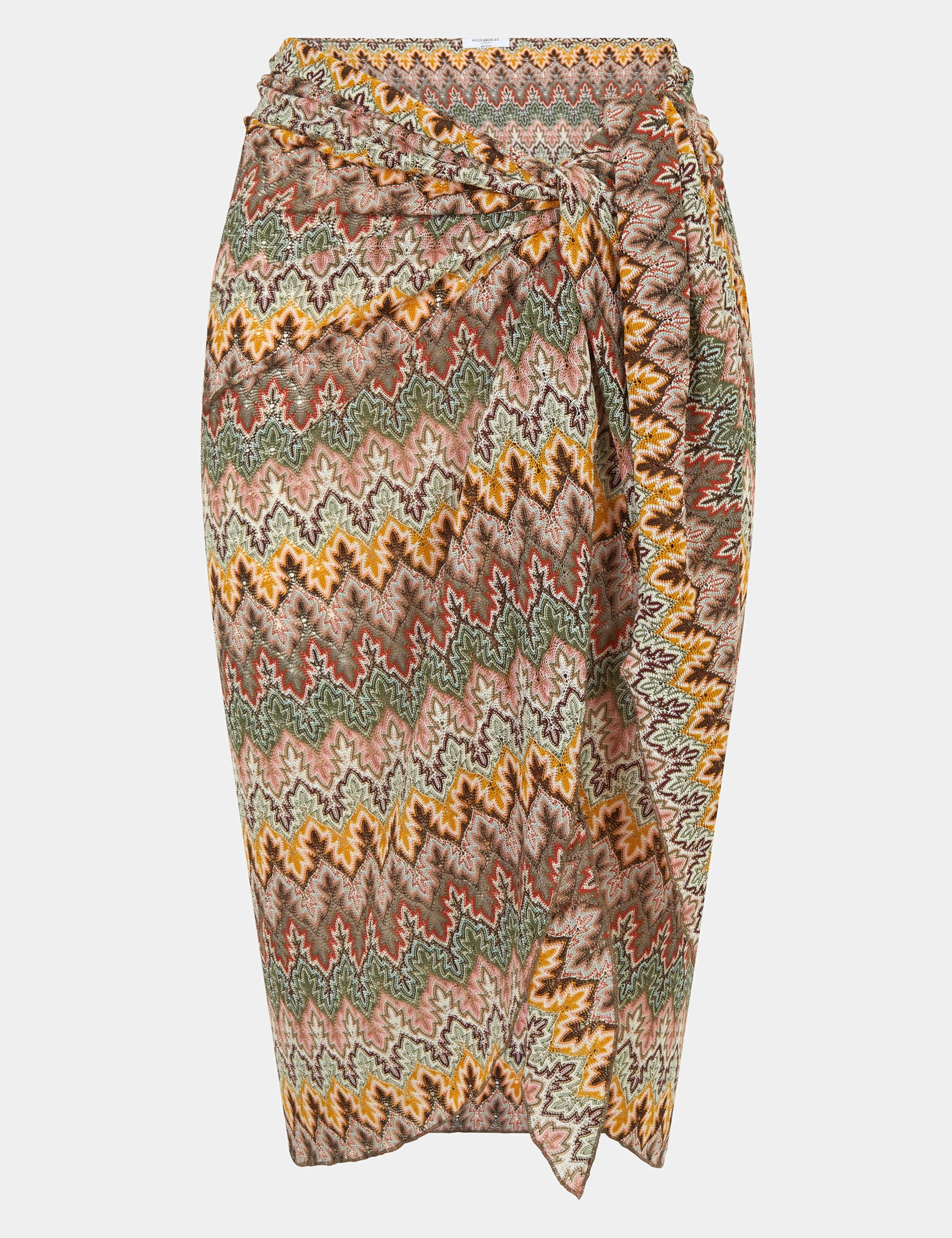 Printed Knee Length Beach Cover Up Sarong 2 of 5