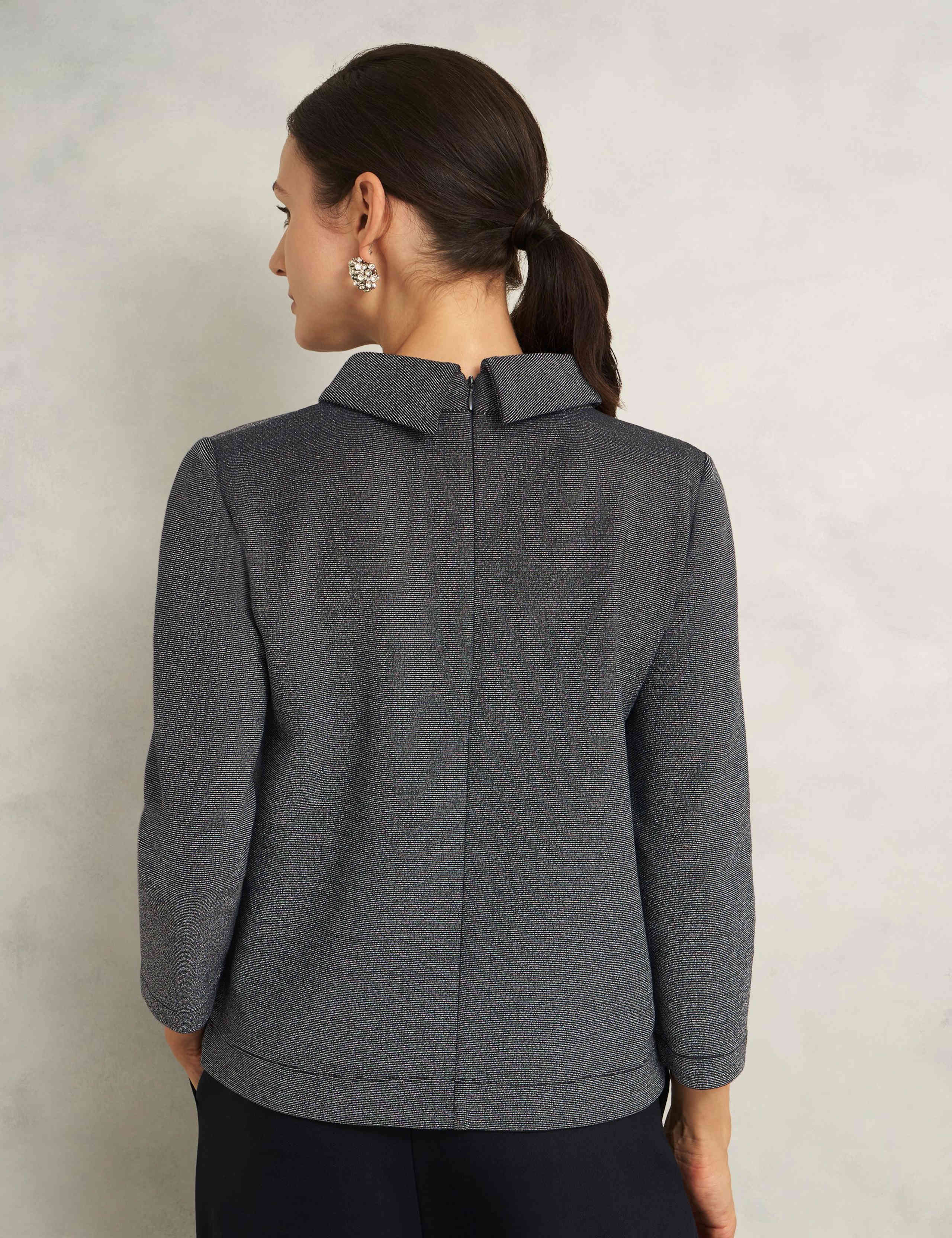 Cotton Rich Sparkly Roll Neck Top 4 of 7