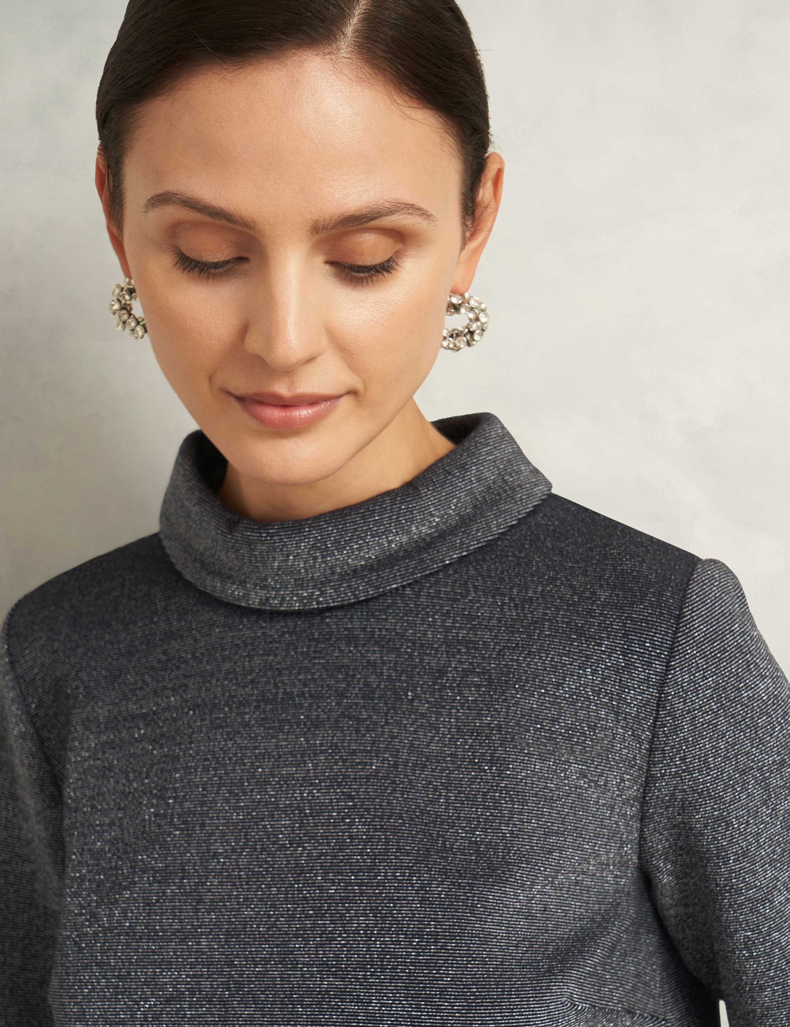Cotton Rich Sparkly Roll Neck Top 7 of 7