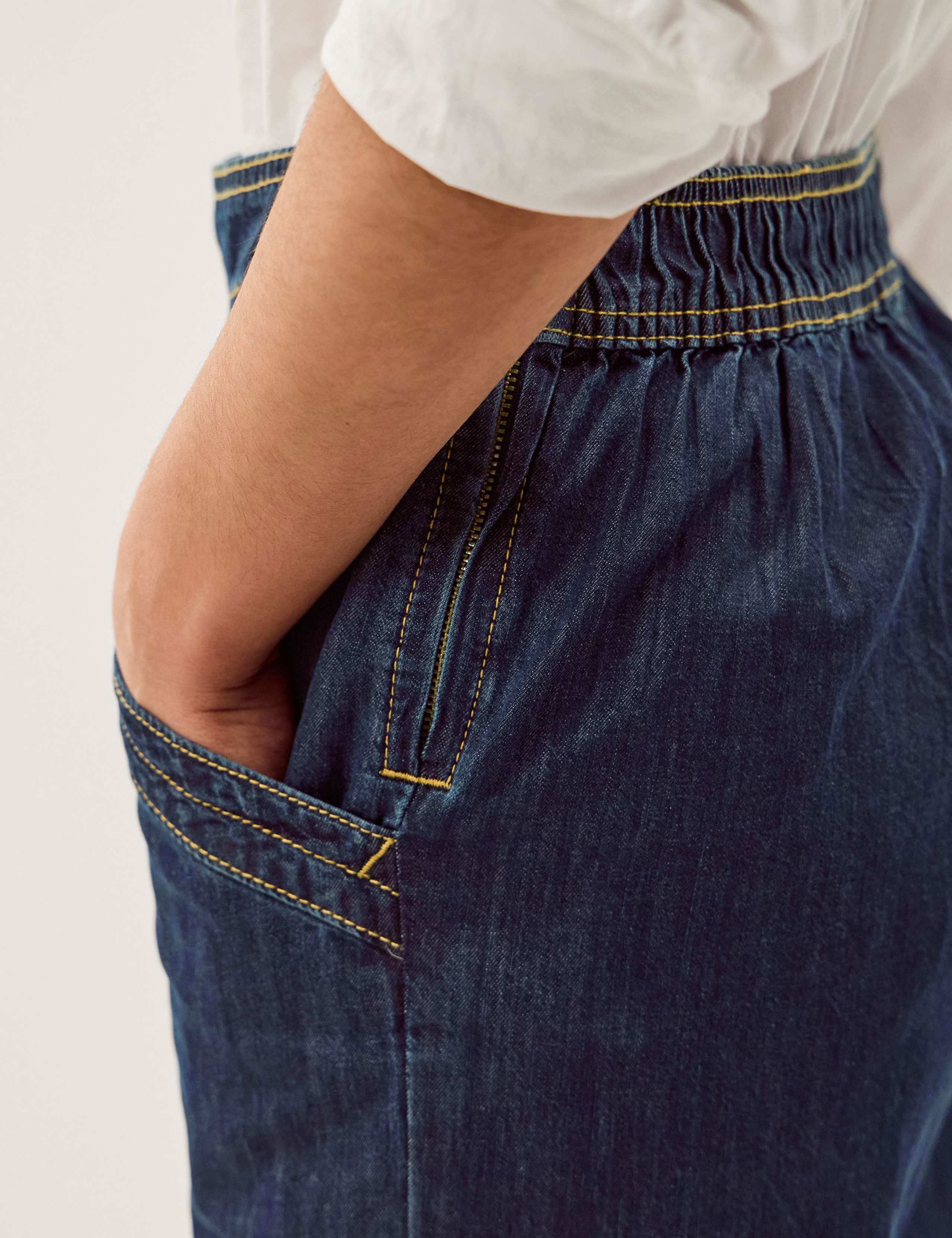 Mid Rise Straight Leg Ankle Grazer Jeans 4 of 5