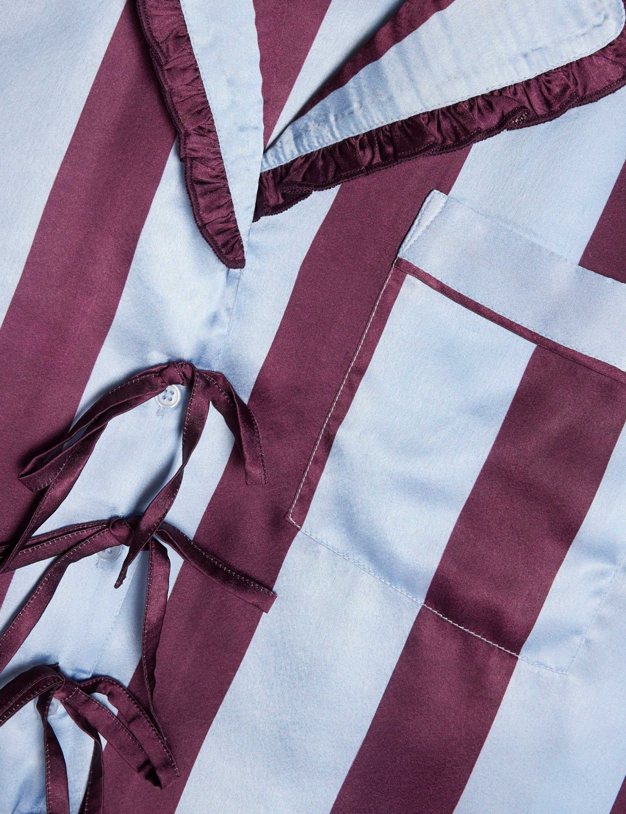 Satin Striped Pyjama Set 6 of 6