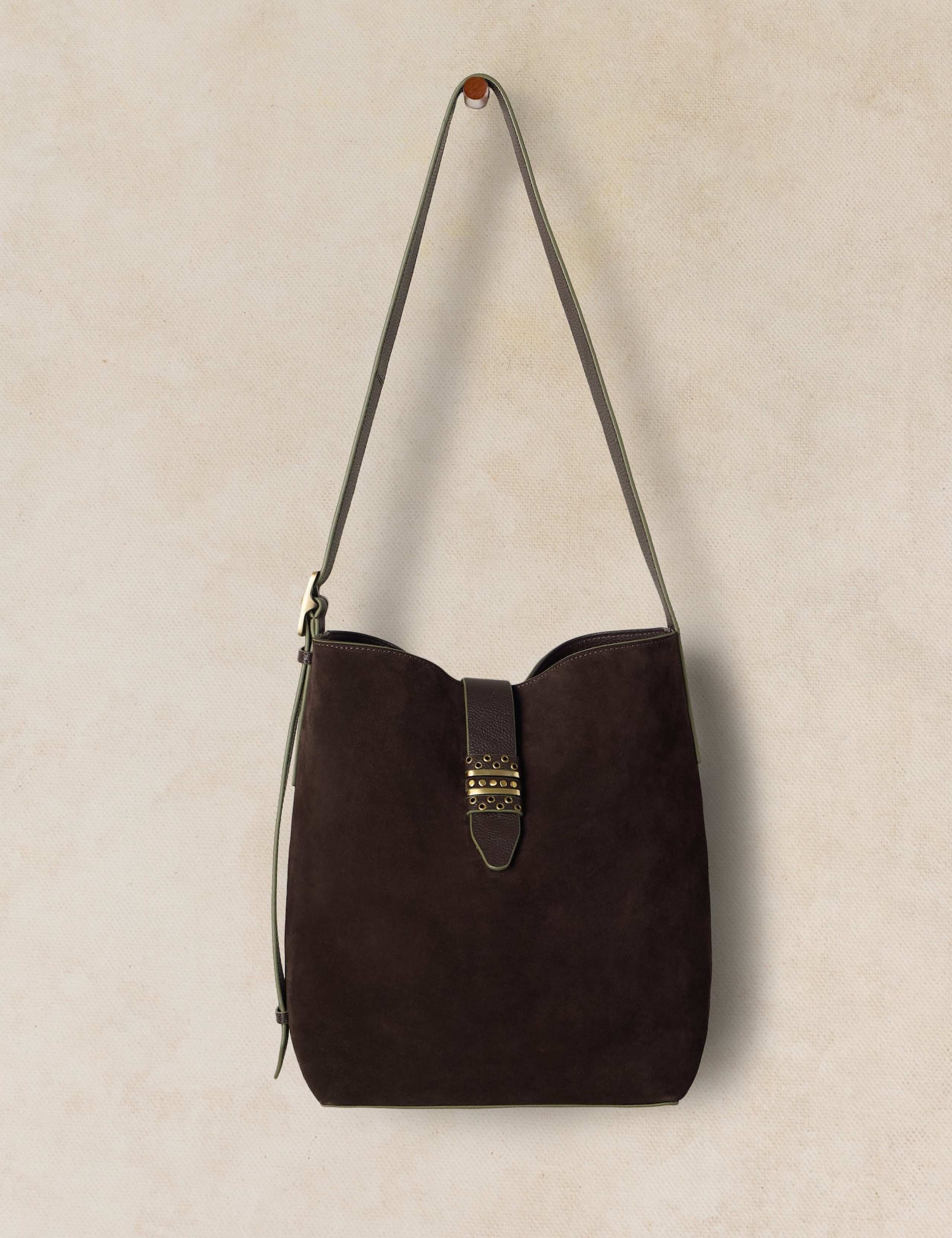 Leather Bucket Bag 2 of 4