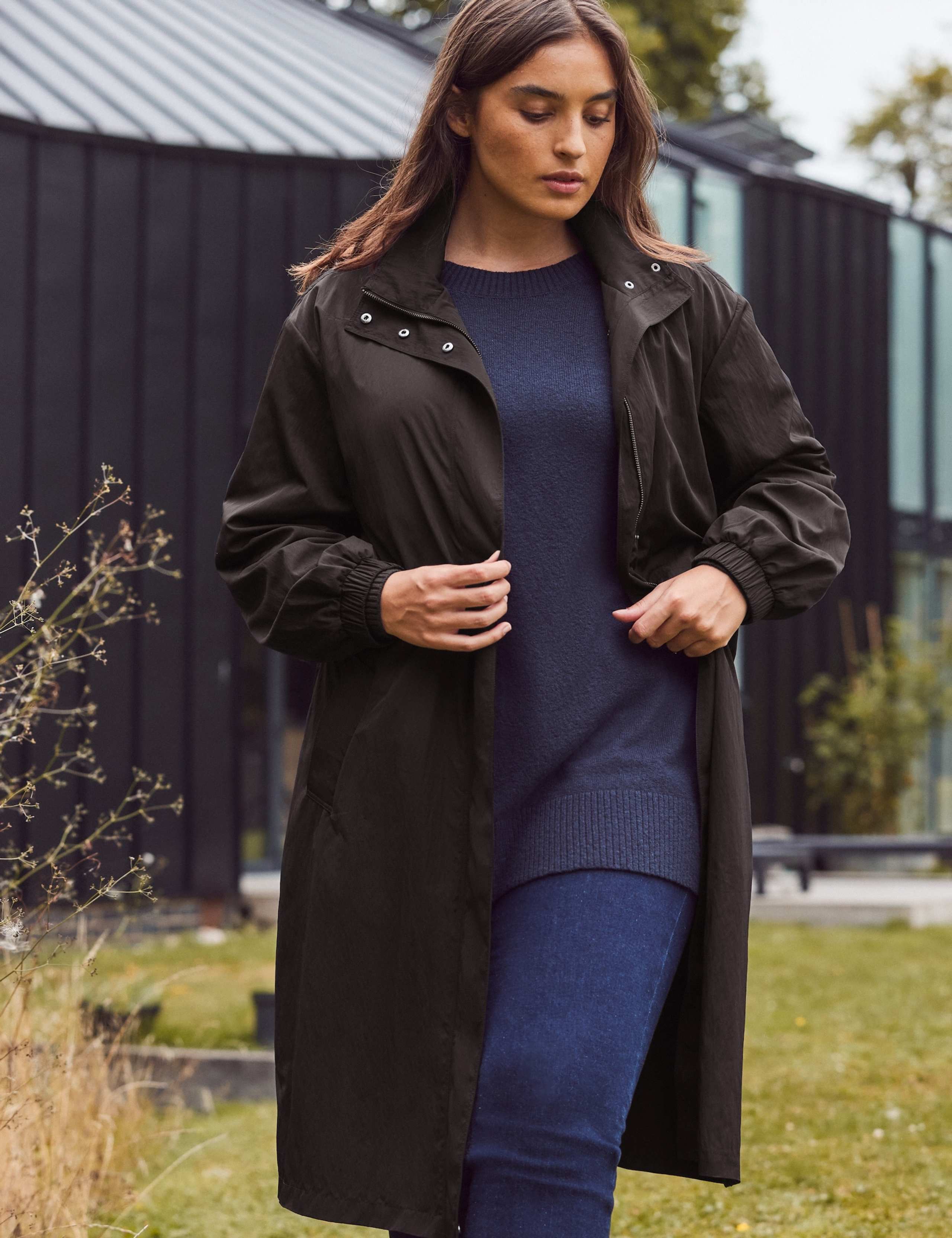 Showerproof Hooded Longline Raincoat 5 of 10