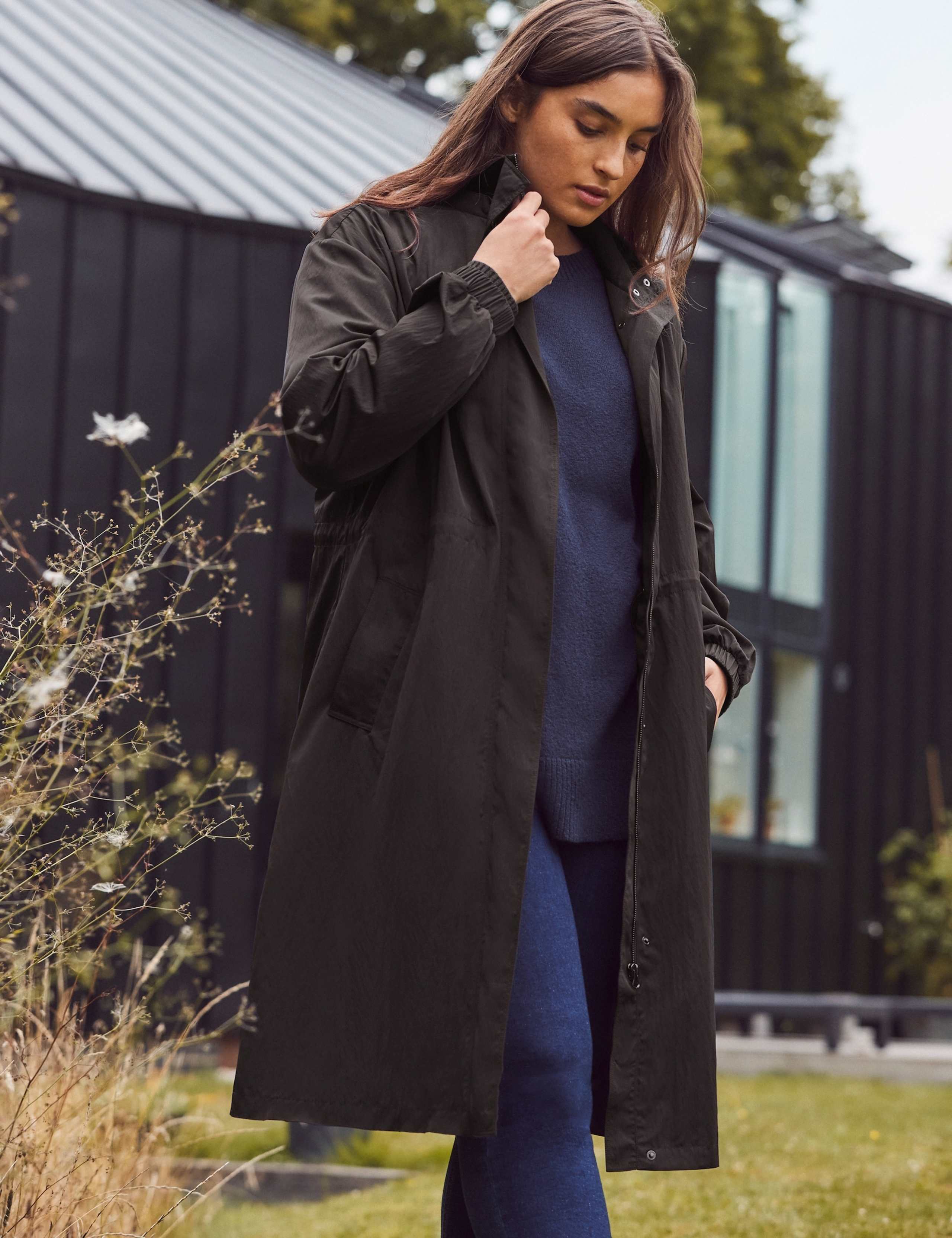 Showerproof Hooded Longline Raincoat 6 of 10