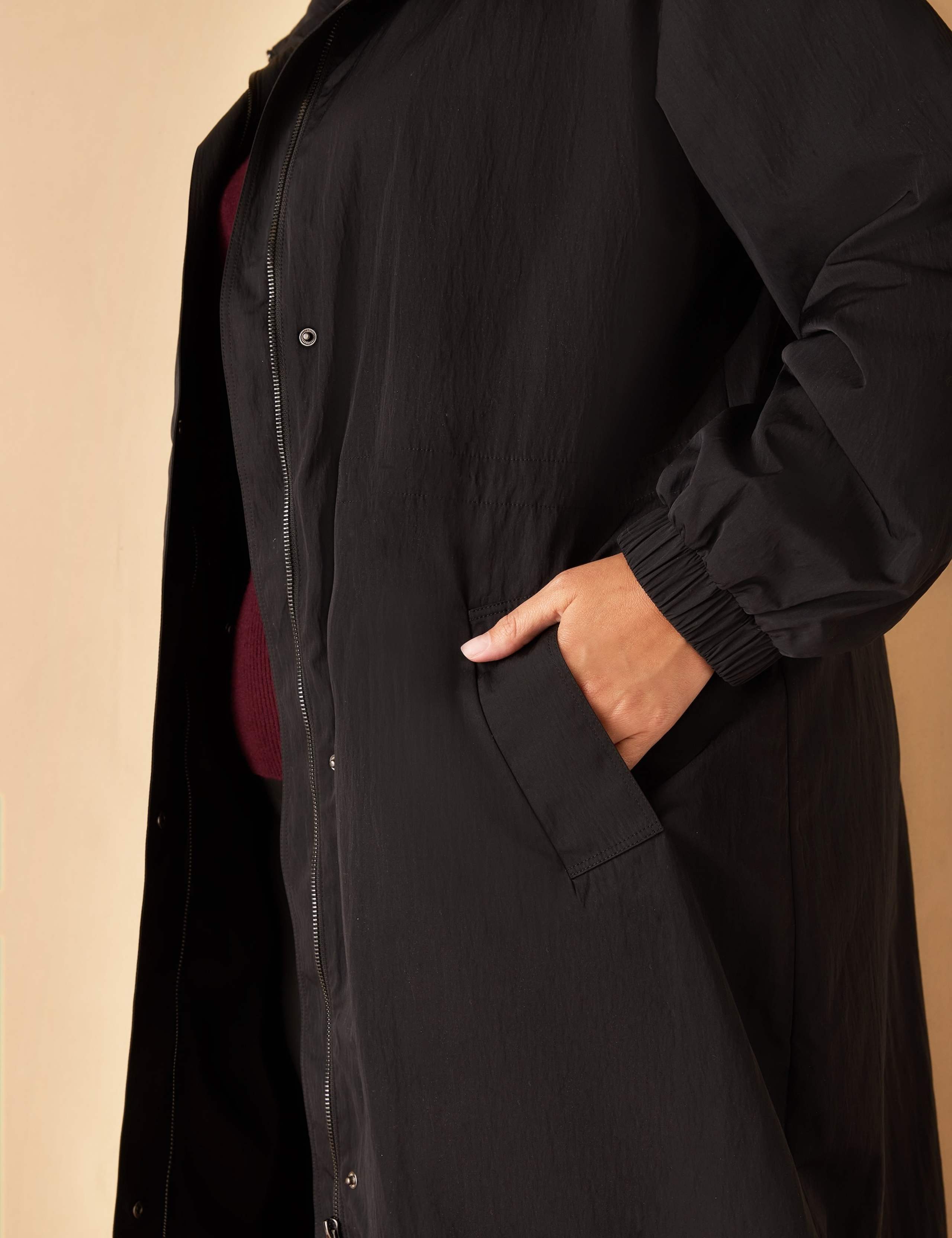 Showerproof Hooded Longline Raincoat 9 of 10