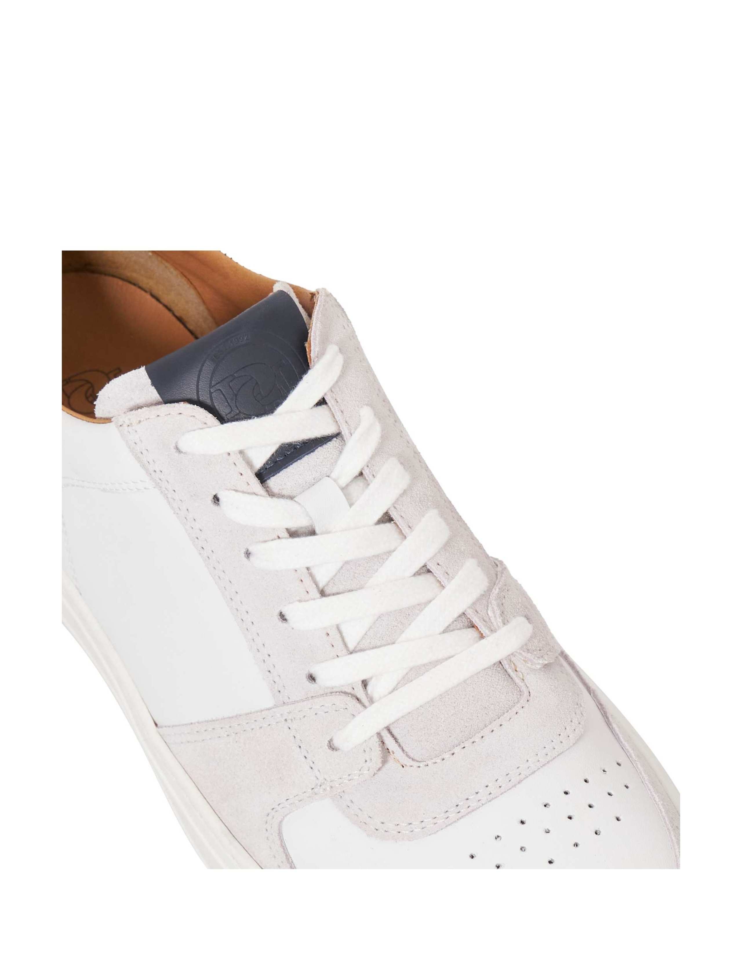 Leather Lace Up Cupsole Trainers 5 of 6