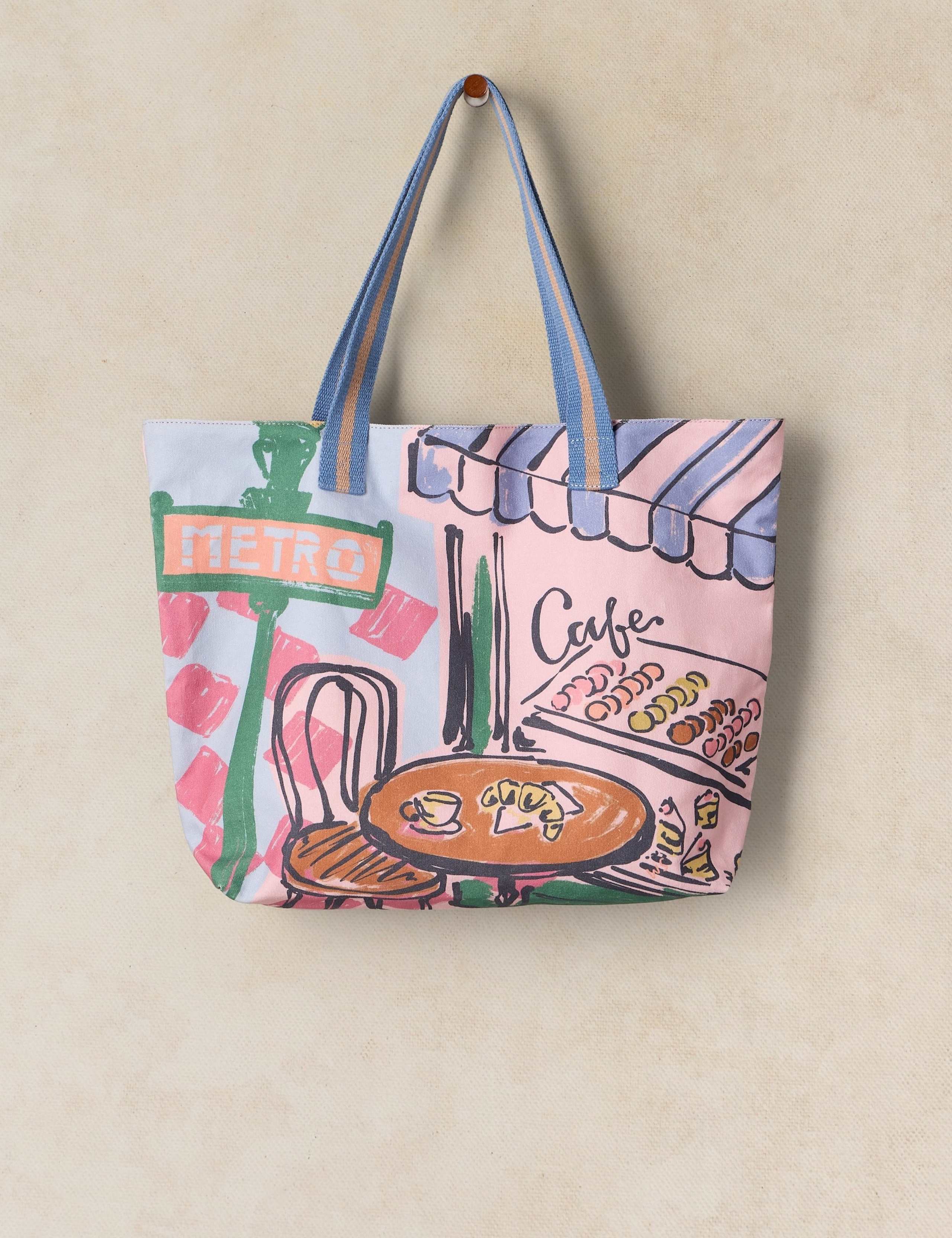 Printed Canvas Tote Bag 3 of 4
