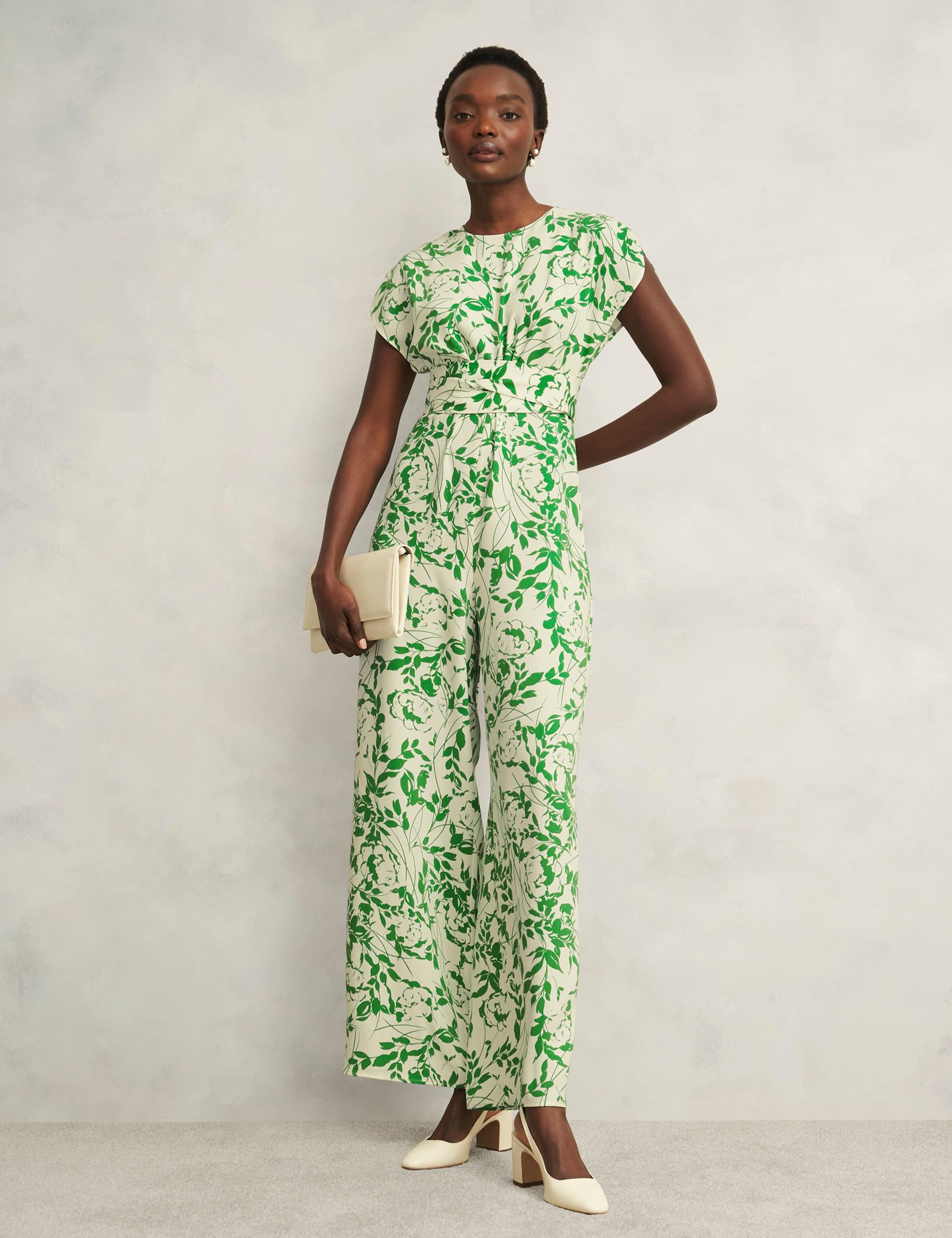 Floral Print Wide Leg Jumpsuit 3 of 8