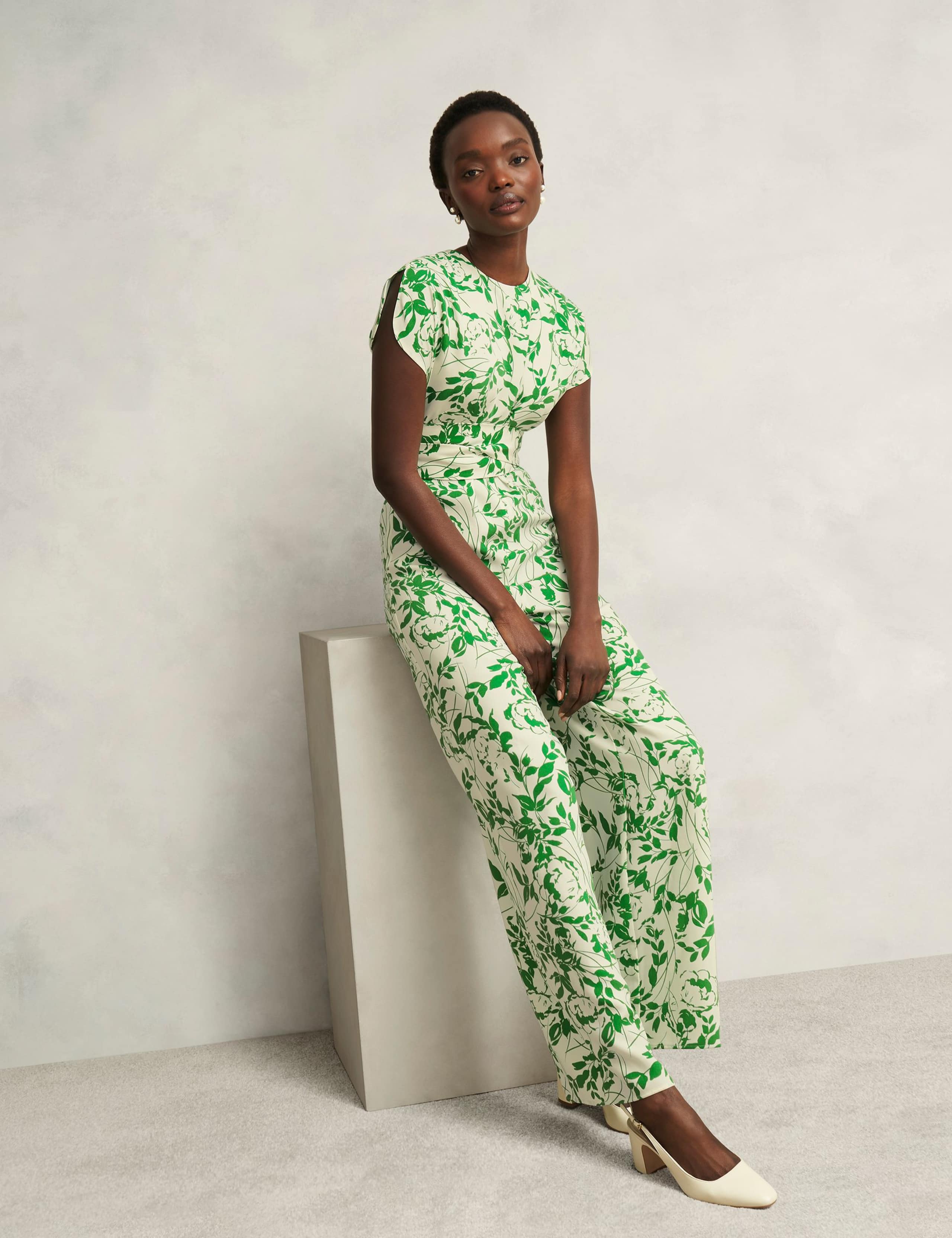 Floral Print Wide Leg Jumpsuit 4 of 8