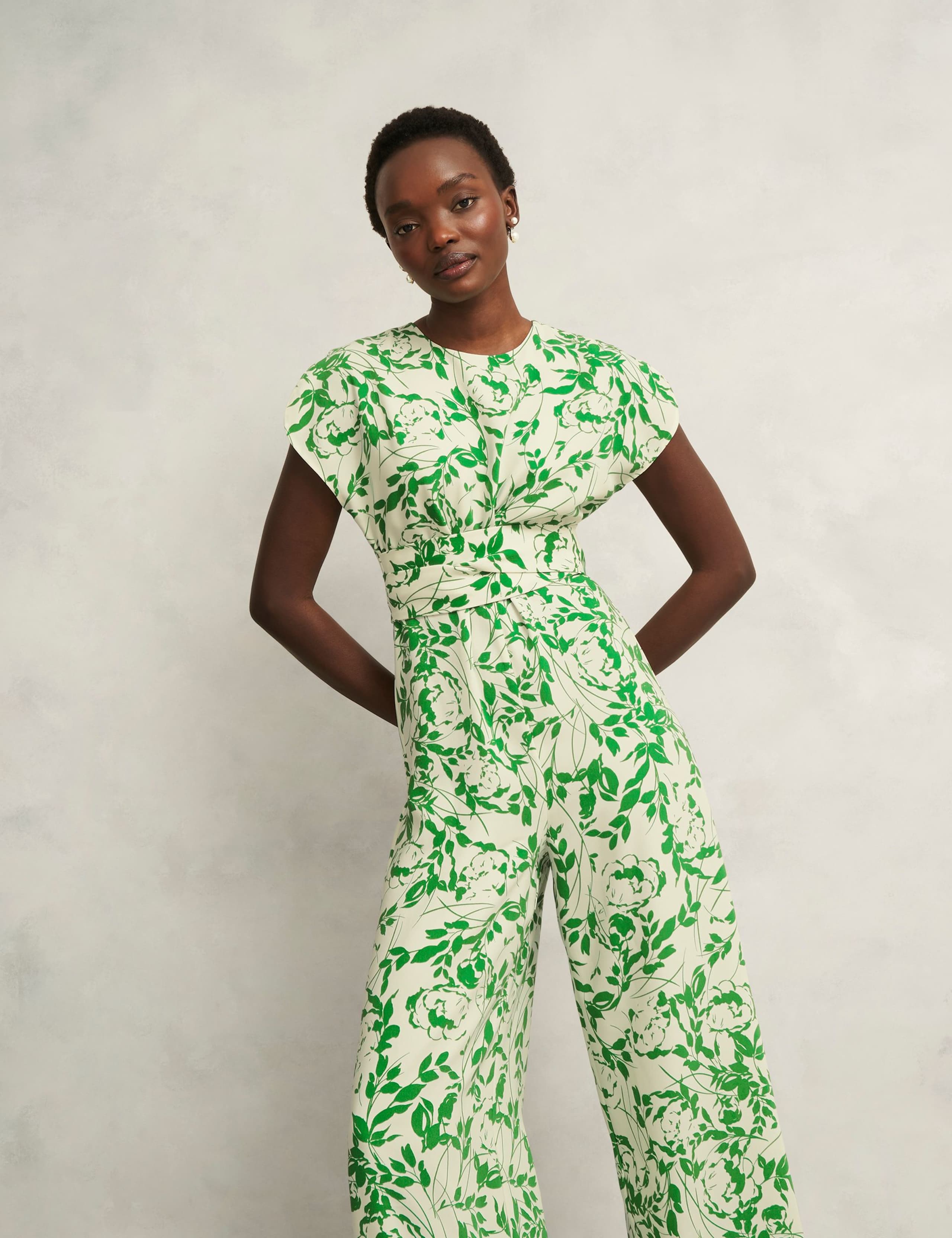 Floral Print Wide Leg Jumpsuit 6 of 8