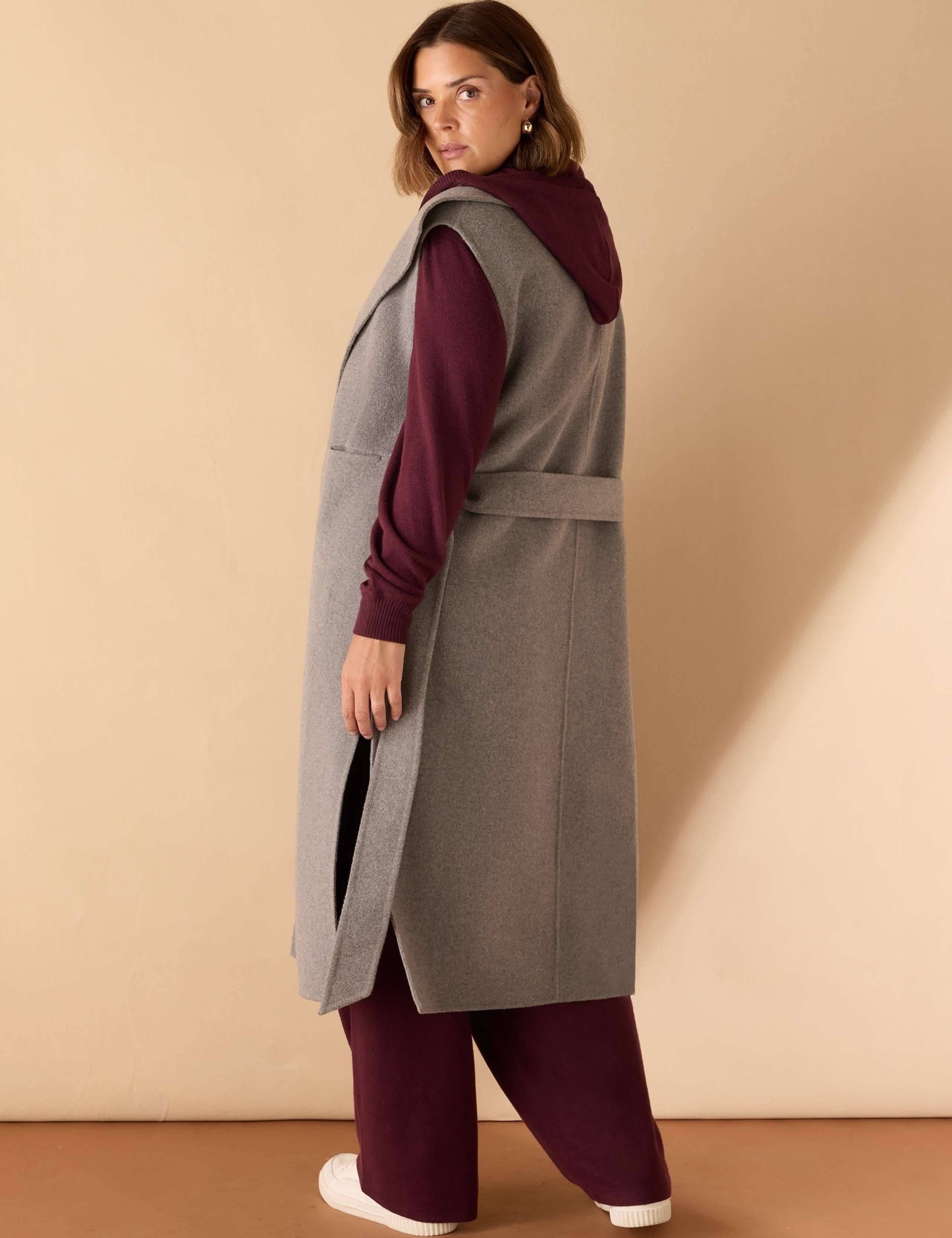 Wool Blend Longline Waistcoat 8 of 8