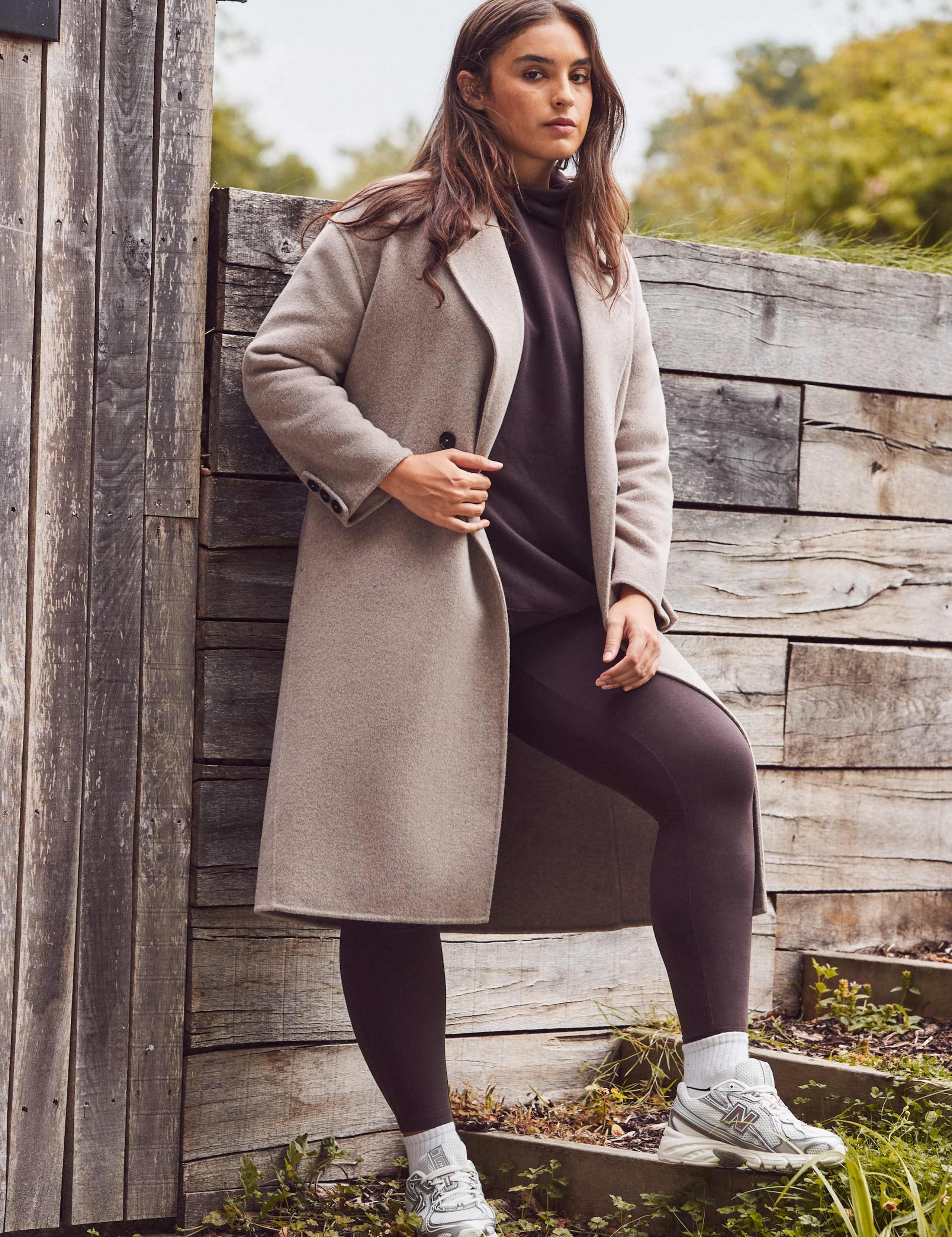 Double Faced Wool Blend Coat 9 of 10