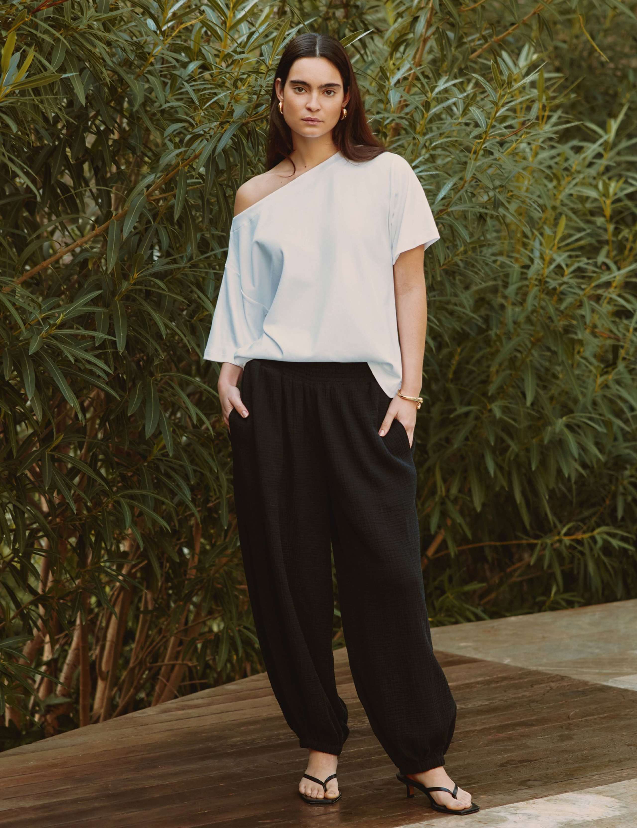 Pure Cotton Cheesecloth Harem Trouser 1 of 5
