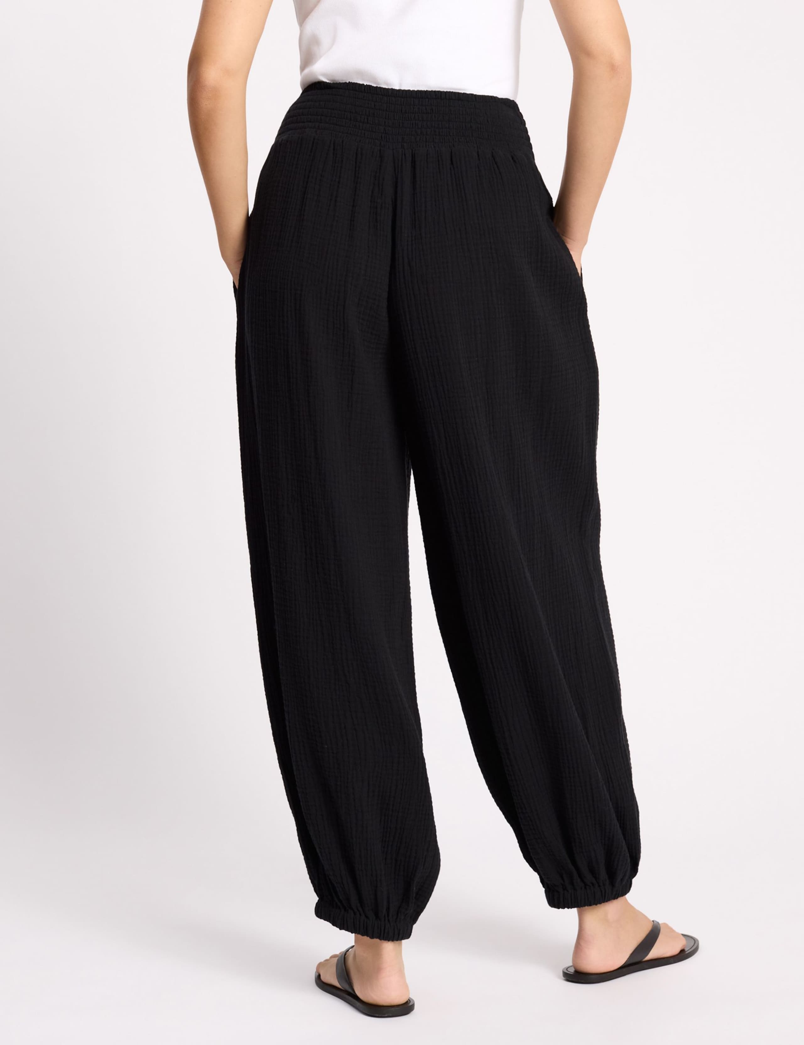 Pure Cotton Cheesecloth Harem Trouser 4 of 5