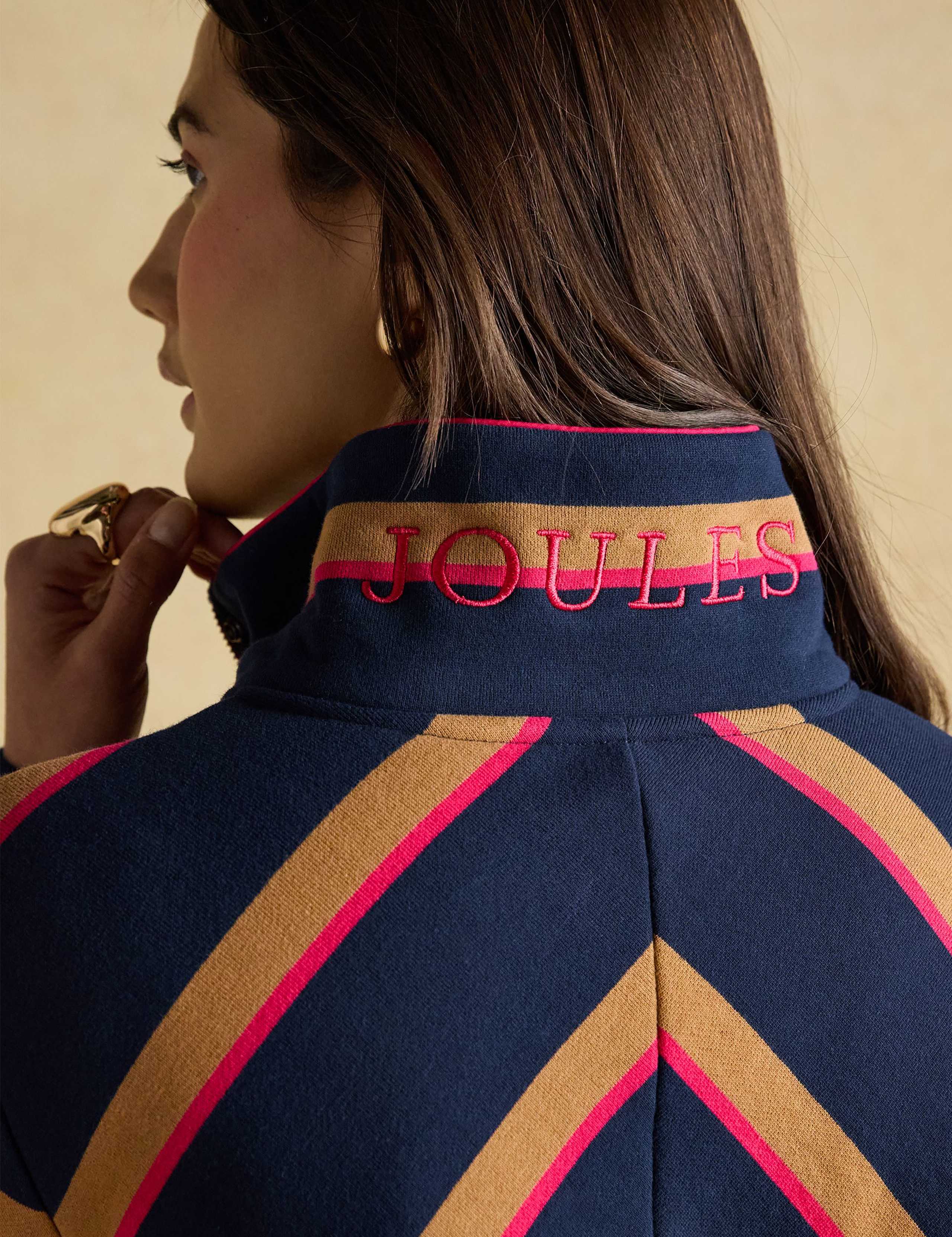 Pure Cotton Striped Funnel Neck Sweatshirt 6 of 7