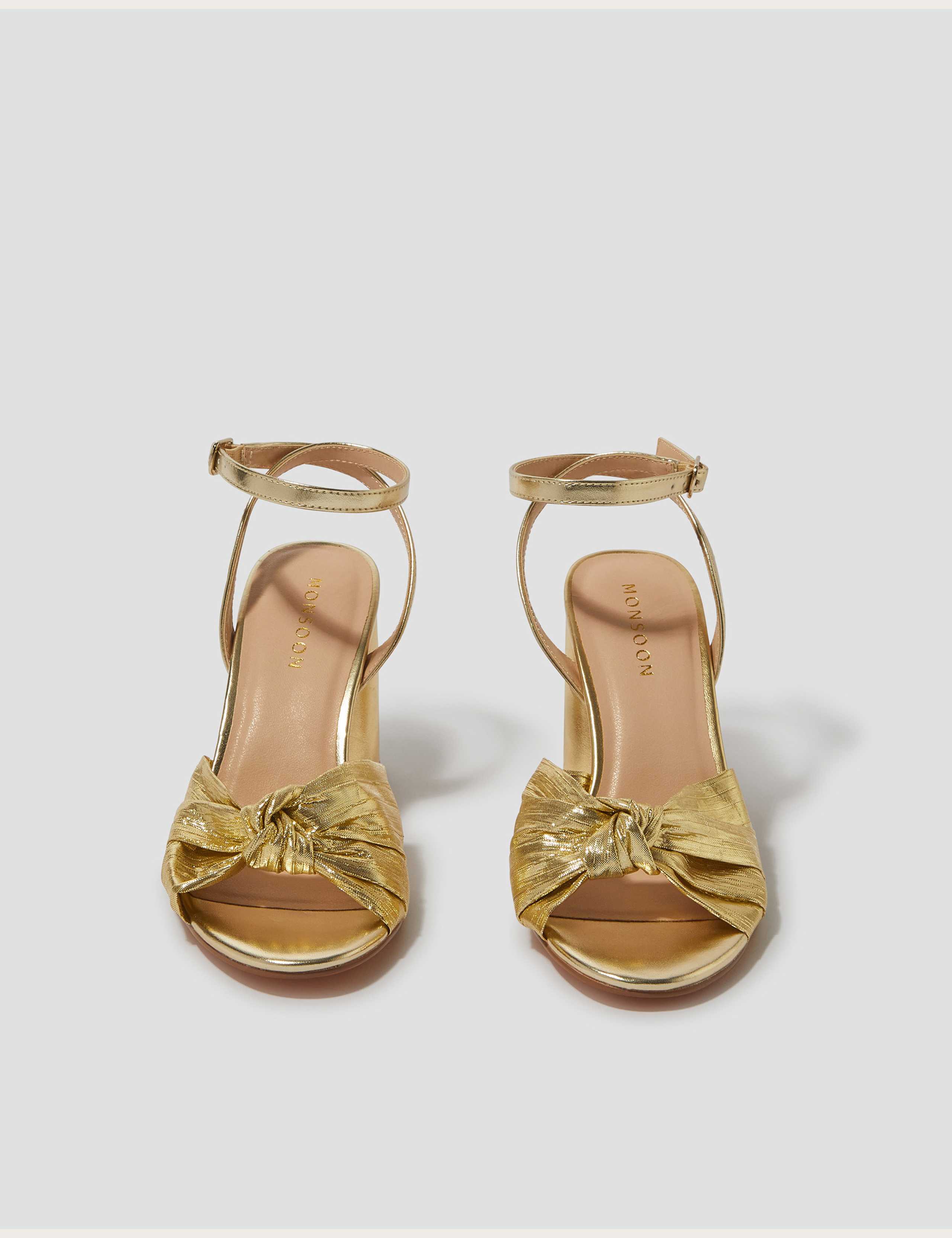 Buckle Ankle Strap Block Heel Sandals 3 of 4