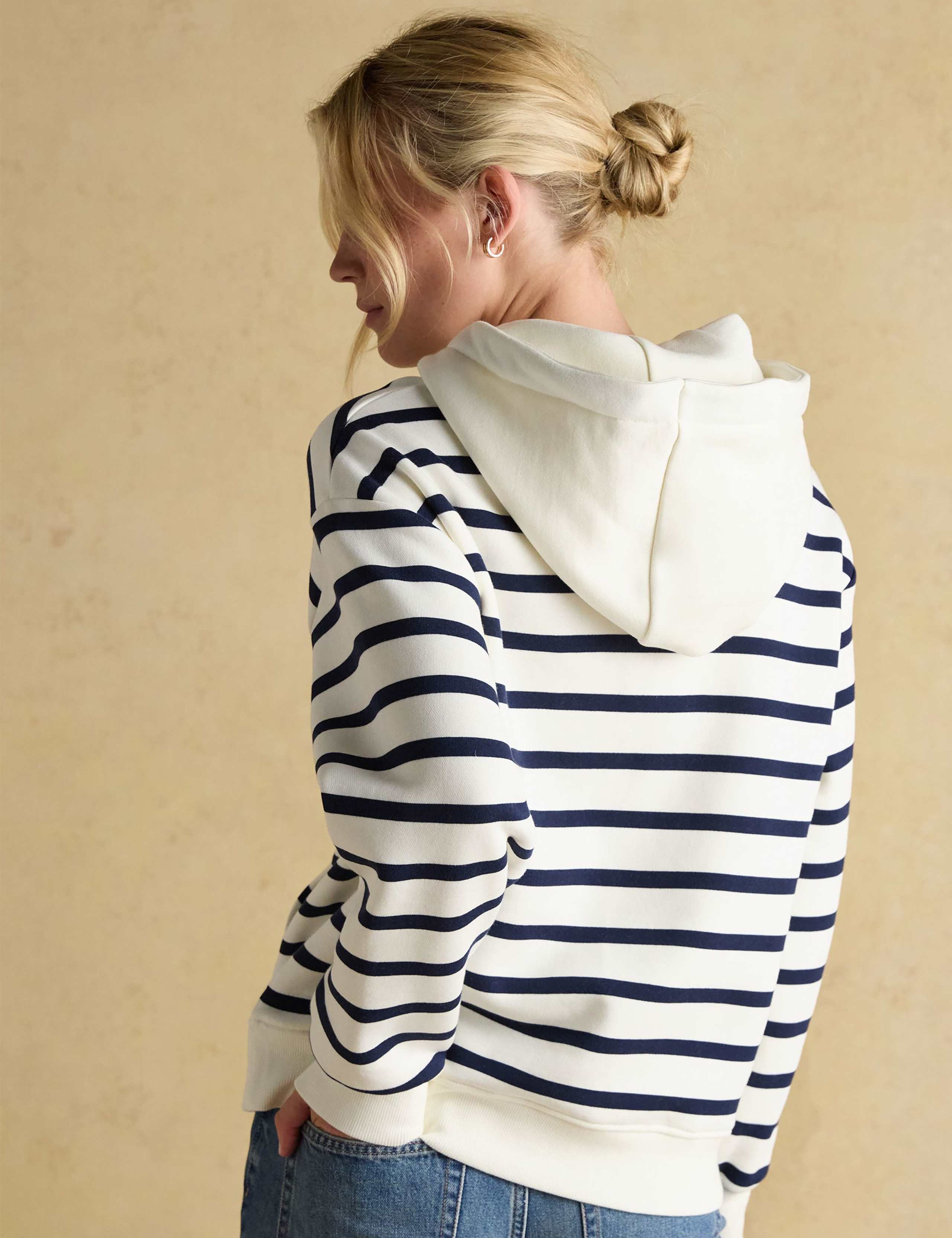 Cotton Rich Striped Hoodie 5 of 8