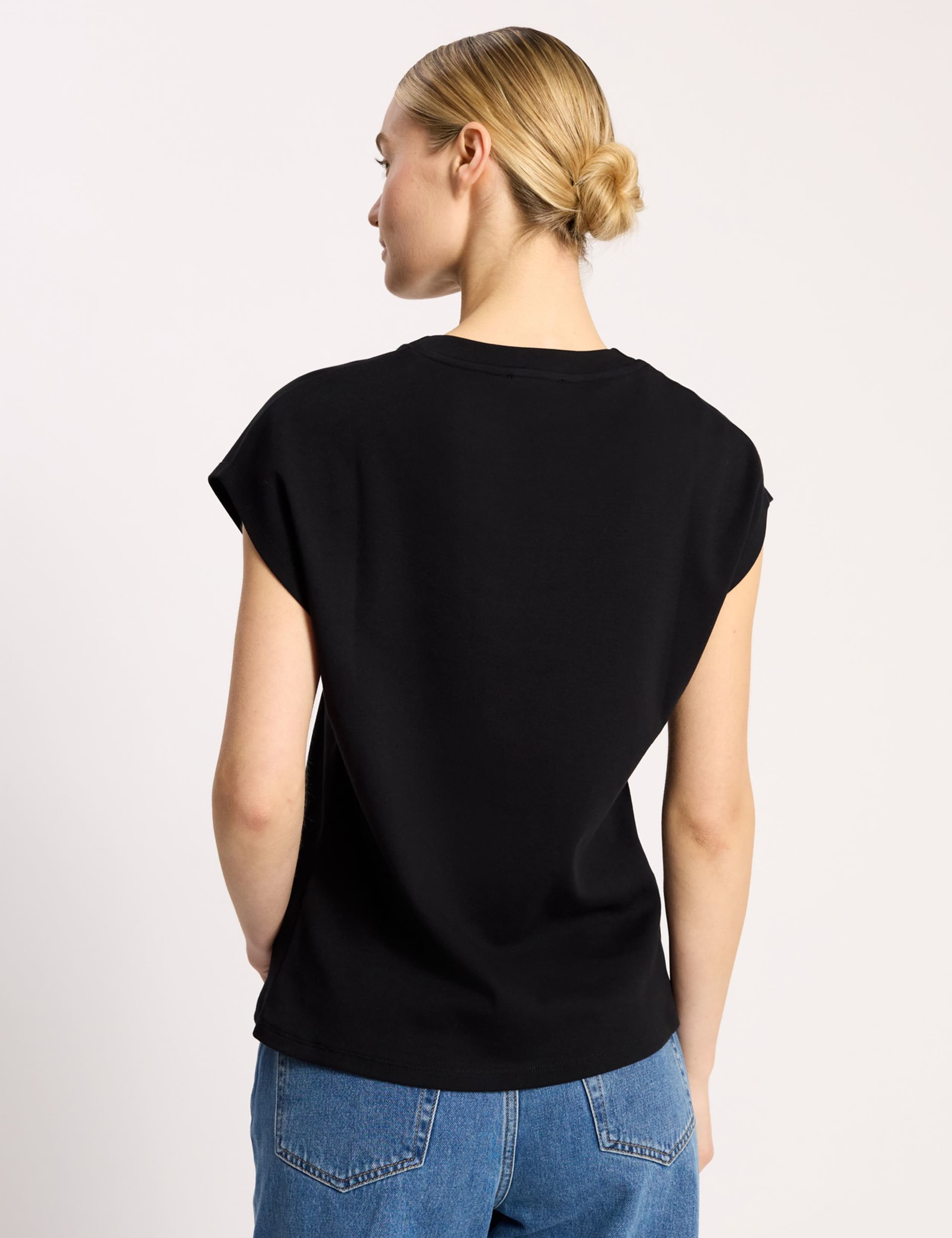 Pure Cotton Cap Sleeve T-Shirt 3 of 4