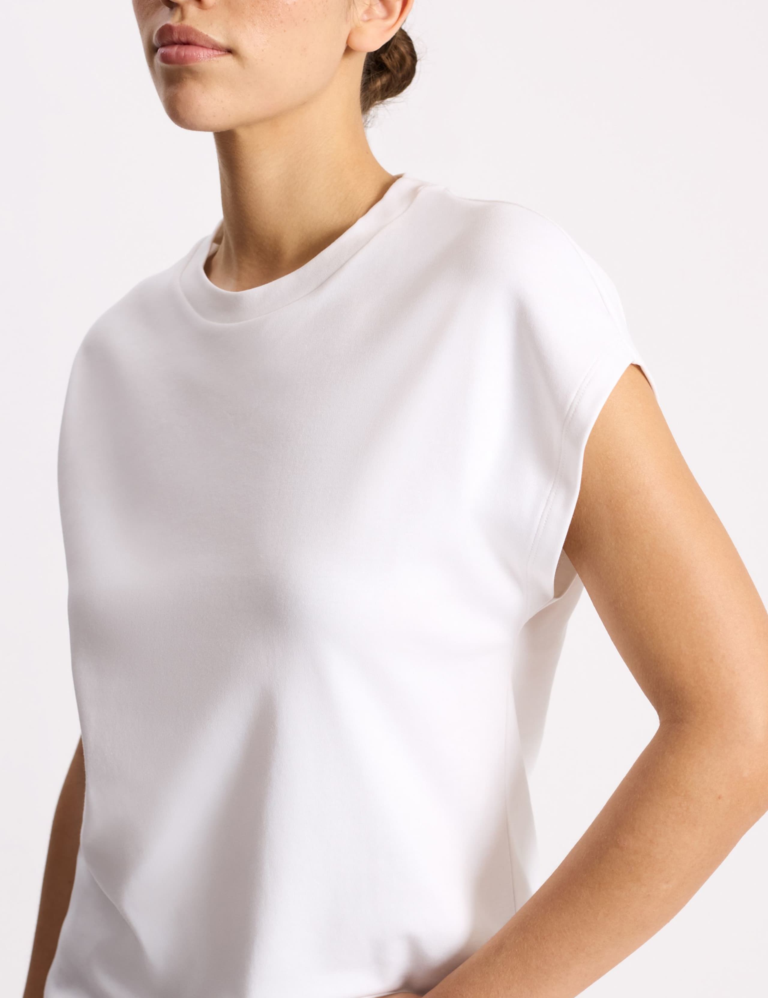 Pure Cotton Cap Sleeve T-Shirt 4 of 4